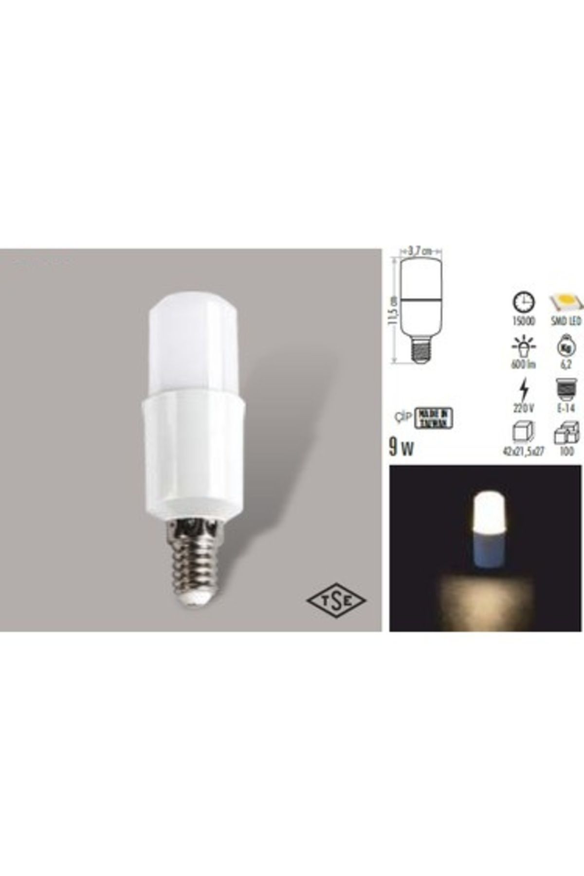 Cata 9W LED AMPUL CT-4091 CT-4092 (E-14*E-27)