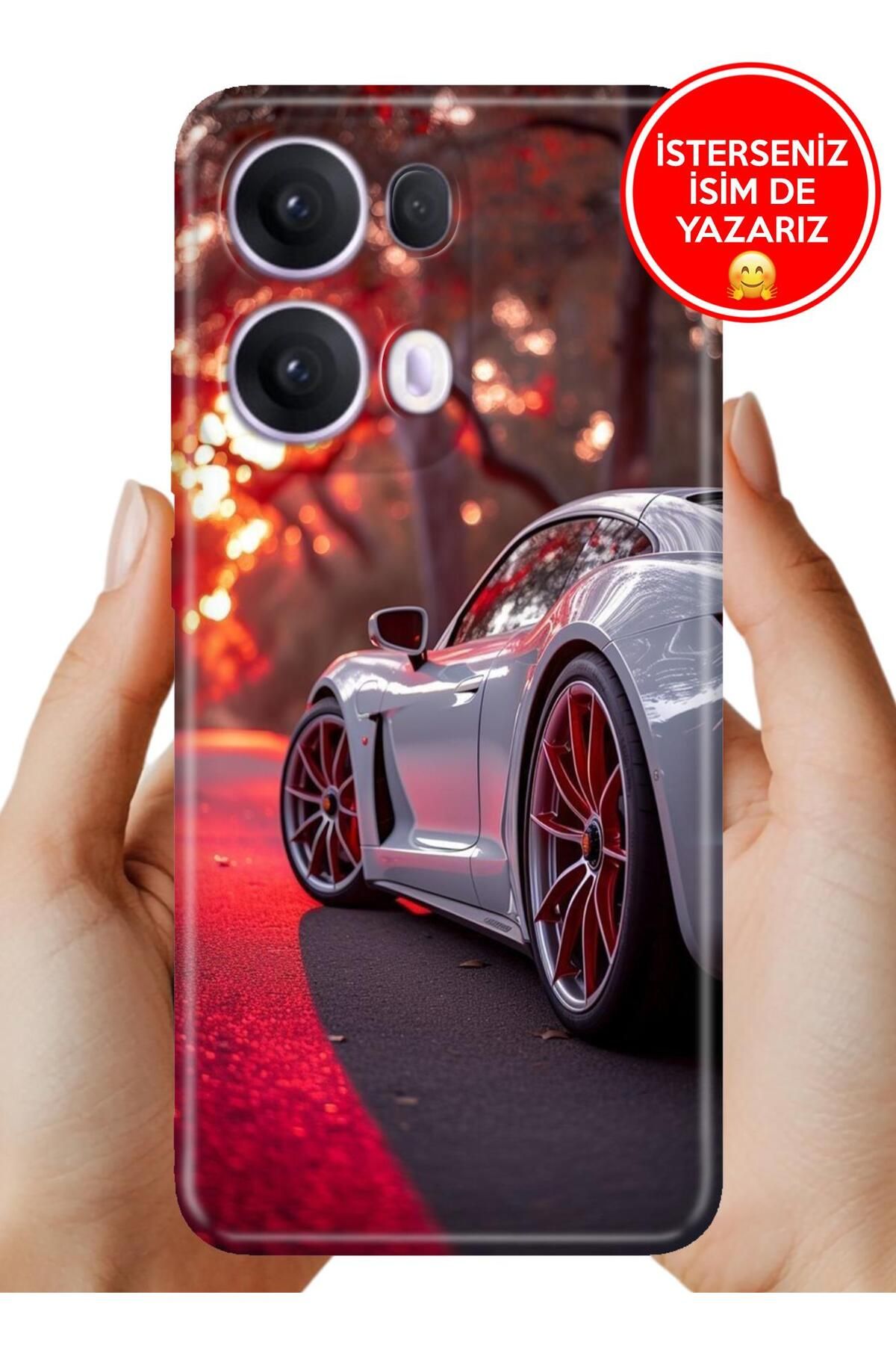 OPPO Reno 13 Pro Kılıf Oppo Reno 13 Pro Rubber Esnek Silikon Tam Koruma Spor Araba