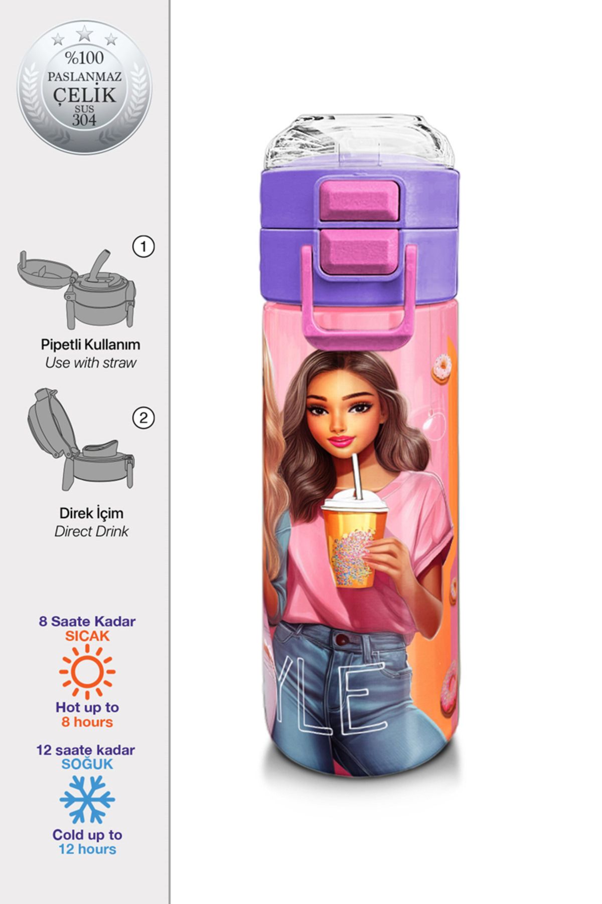Yaygan 31869 Coral Hıgh Çelik Termos(500Ml)