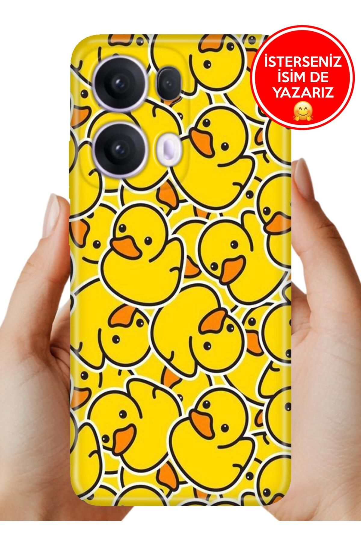 OPPO Reno 13 Pro Kılıf Oppo Reno 13 Pro A Kalite Baskılı Art Silikon Civcivler