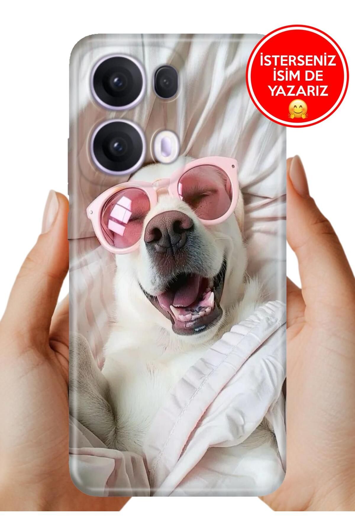 OPPO Reno 13 Pro Kılıf Oppo Reno 13 Pro Desenli Şeffaf Kılıf Üzeri Silikon Pet Lover