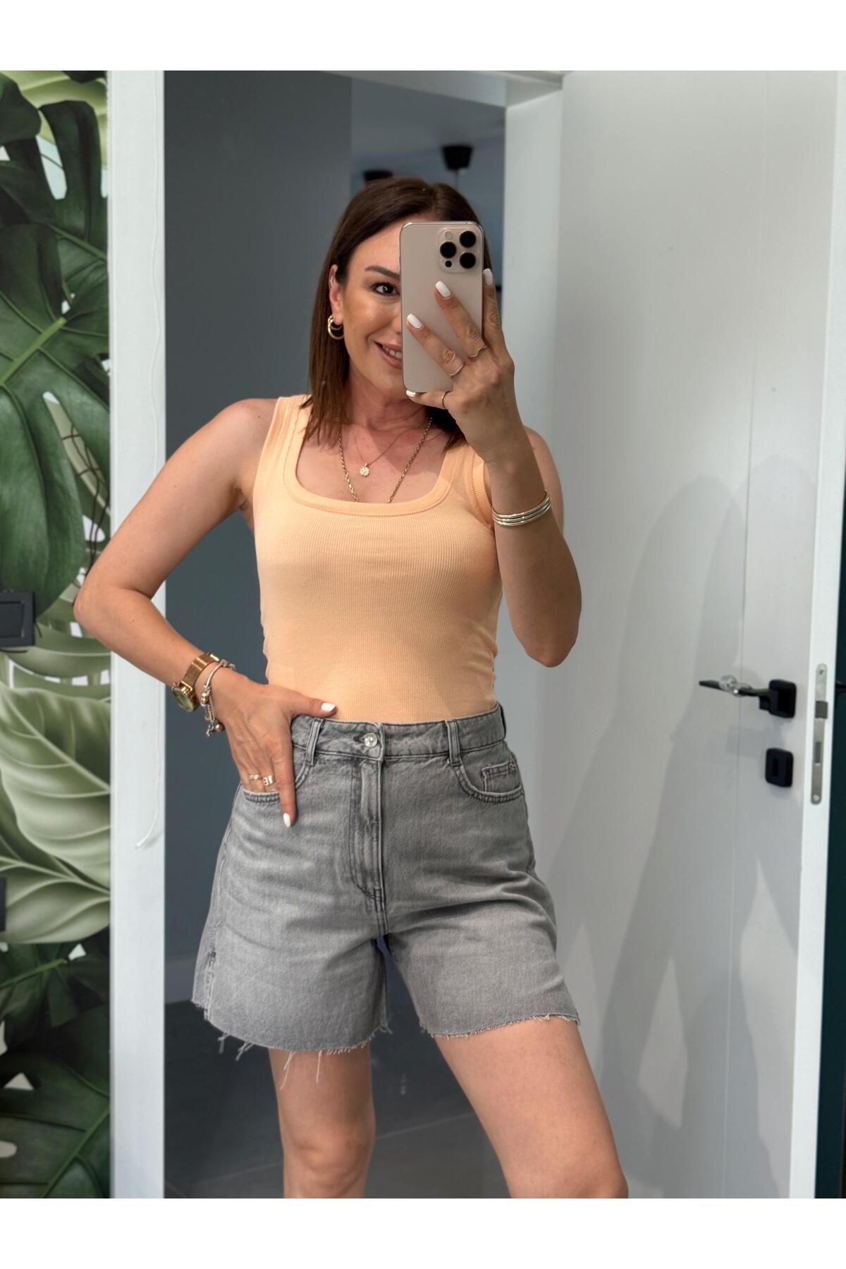 X-Young Geniş U Yaka Fitilli Atlet ORANGE