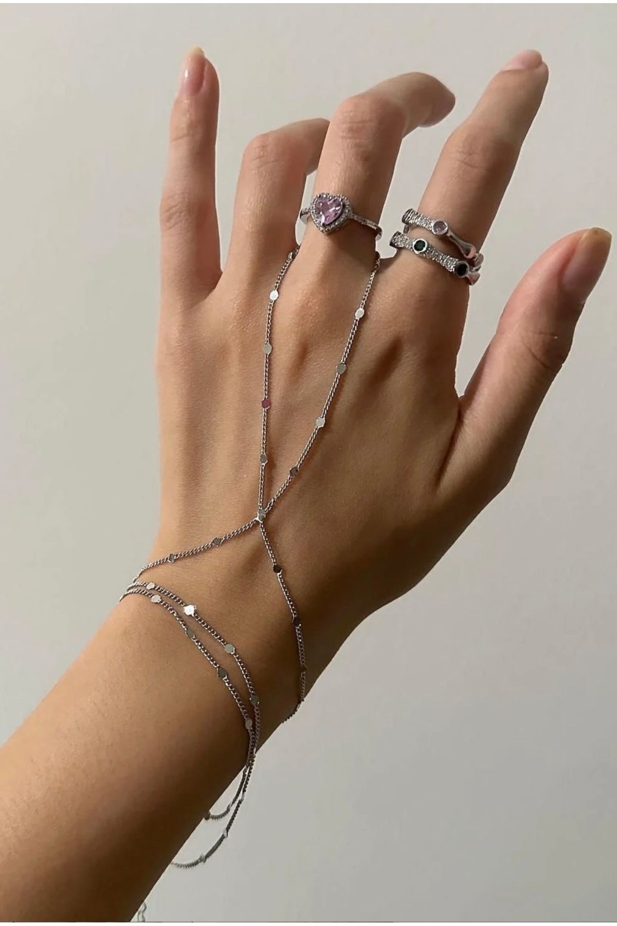 CT STONES İnce Zincirli Parıltılı Şahmeran