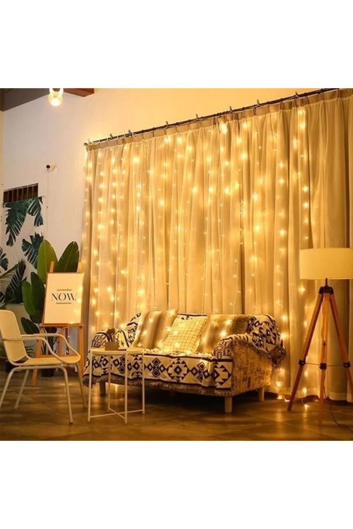 MELFSHOP 2x2 Metre 320 Led 8 Fonskiyonlu Dekoratif Led Günışığı Perde