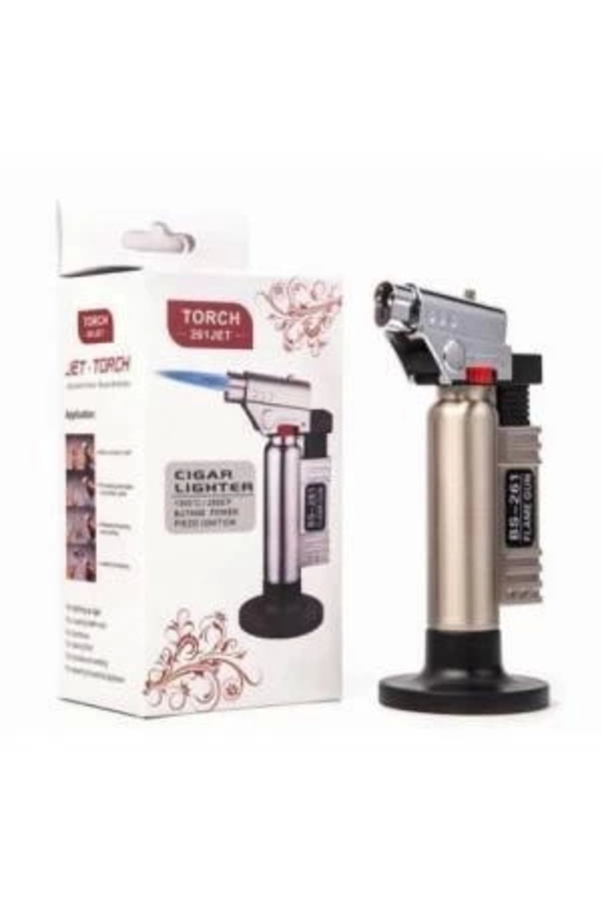 MT29 GİYİM Torch Jet Gazlı Pürmüz Doldurulabilir Tabancalı Alevli Çakmak