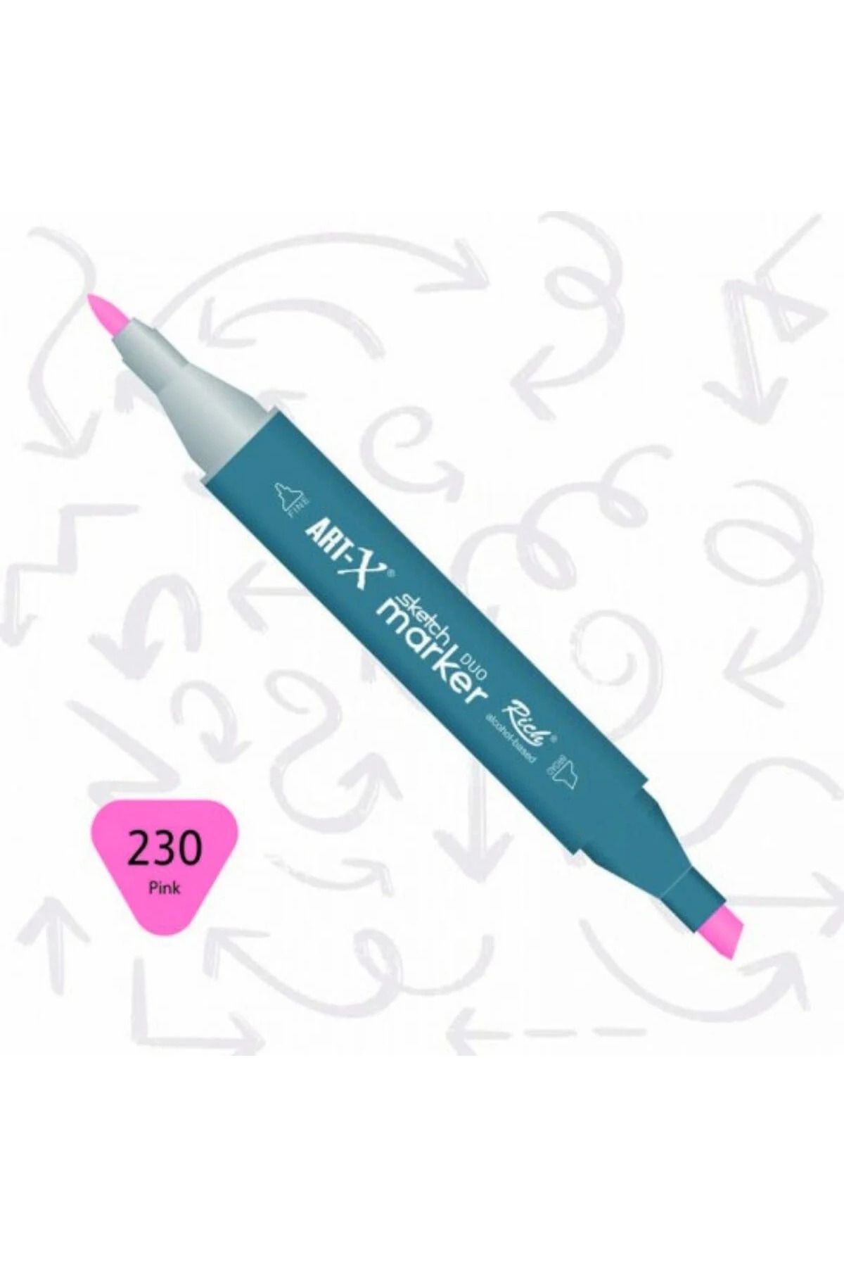 Art Tone ART-X Çift Uçlu Sketch Alkol Bazlı Marker Kalem 230 Pink