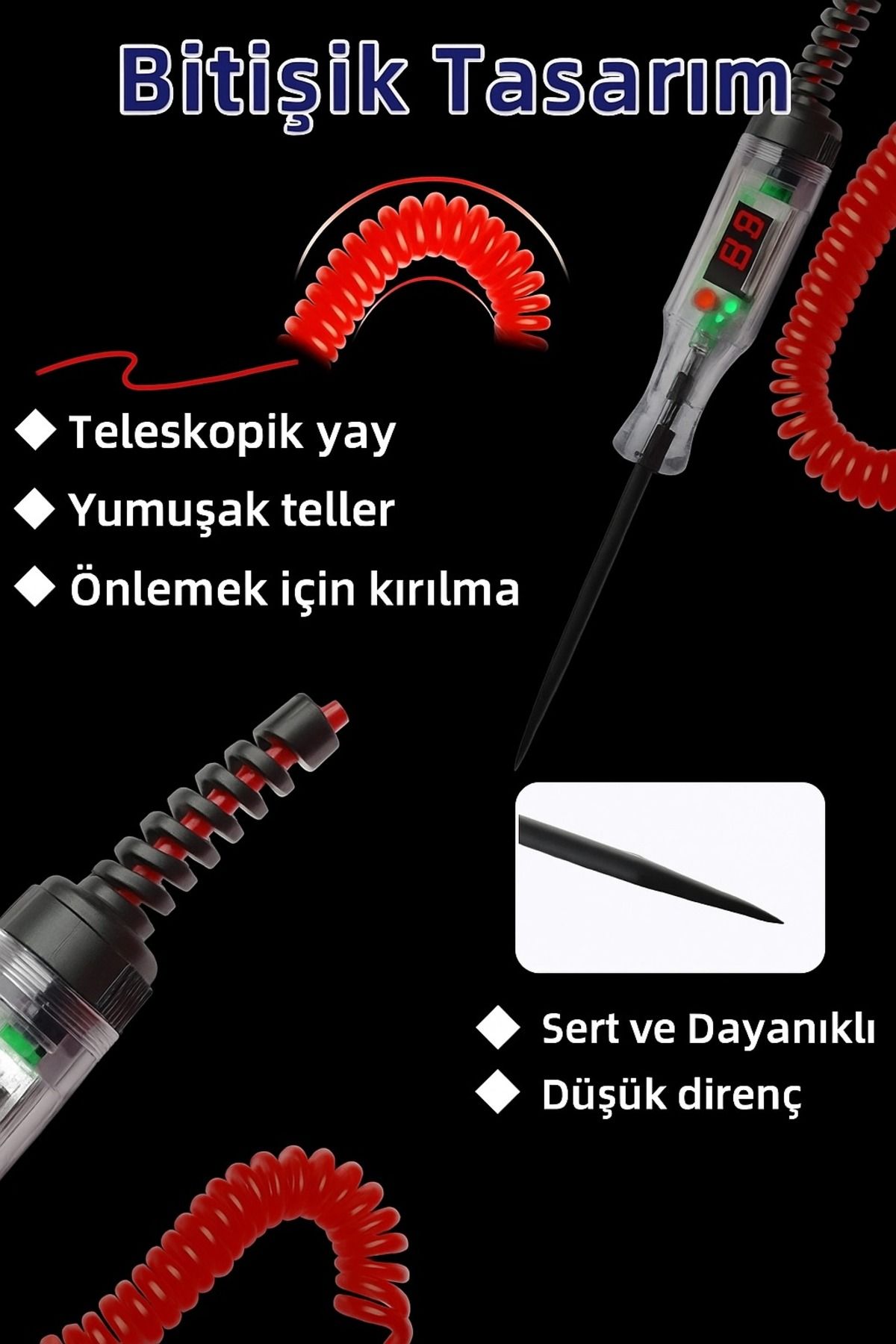 MotoExpress Otomobil Elektrik Kontrol Kalemi Led Göstergeli