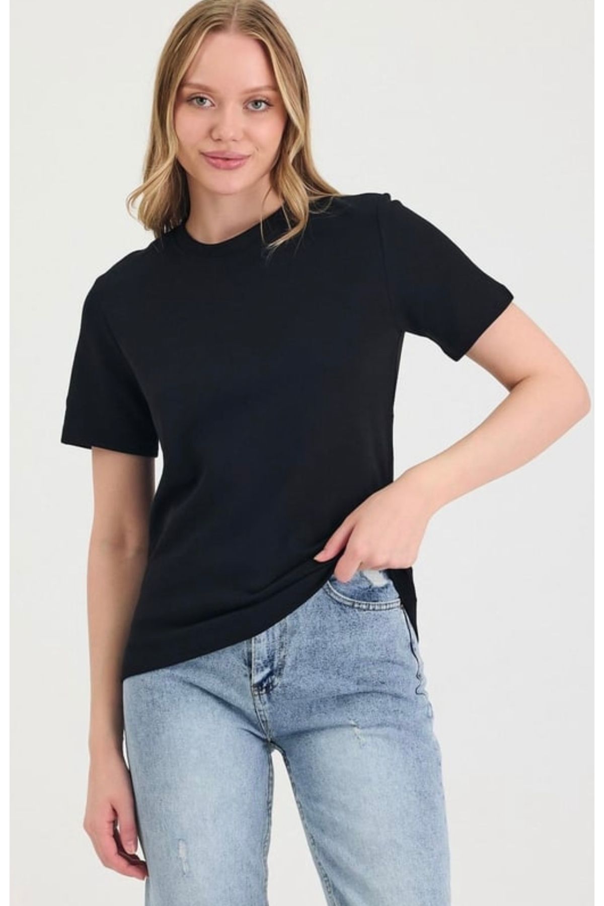 Les Séduisantes c.a. Bisiklet Yaka Baskısız Pamuklu T-shirt
