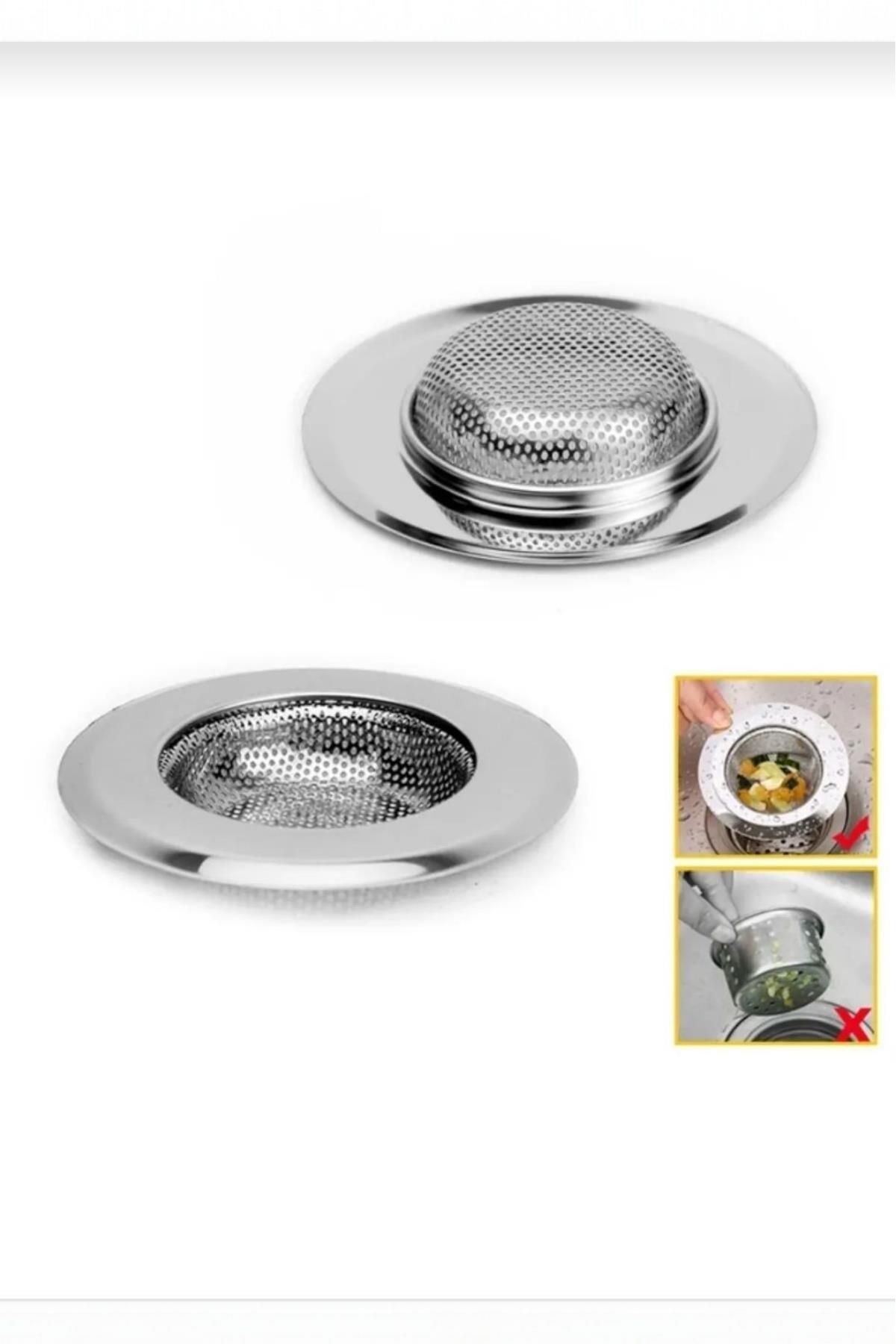 İLİVA Çok Delikli Metal Lavabo Süzgeci Paslanmaz Çelik Süzgec