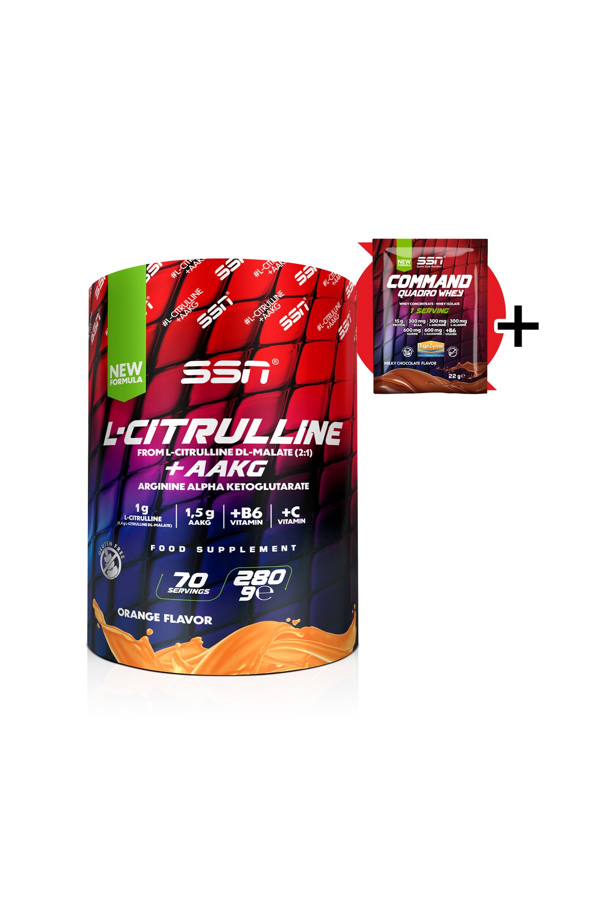 SSN Sports Style Nutrition Citrulline Malate Refuel + AAKG 280 Gr (Portakal)