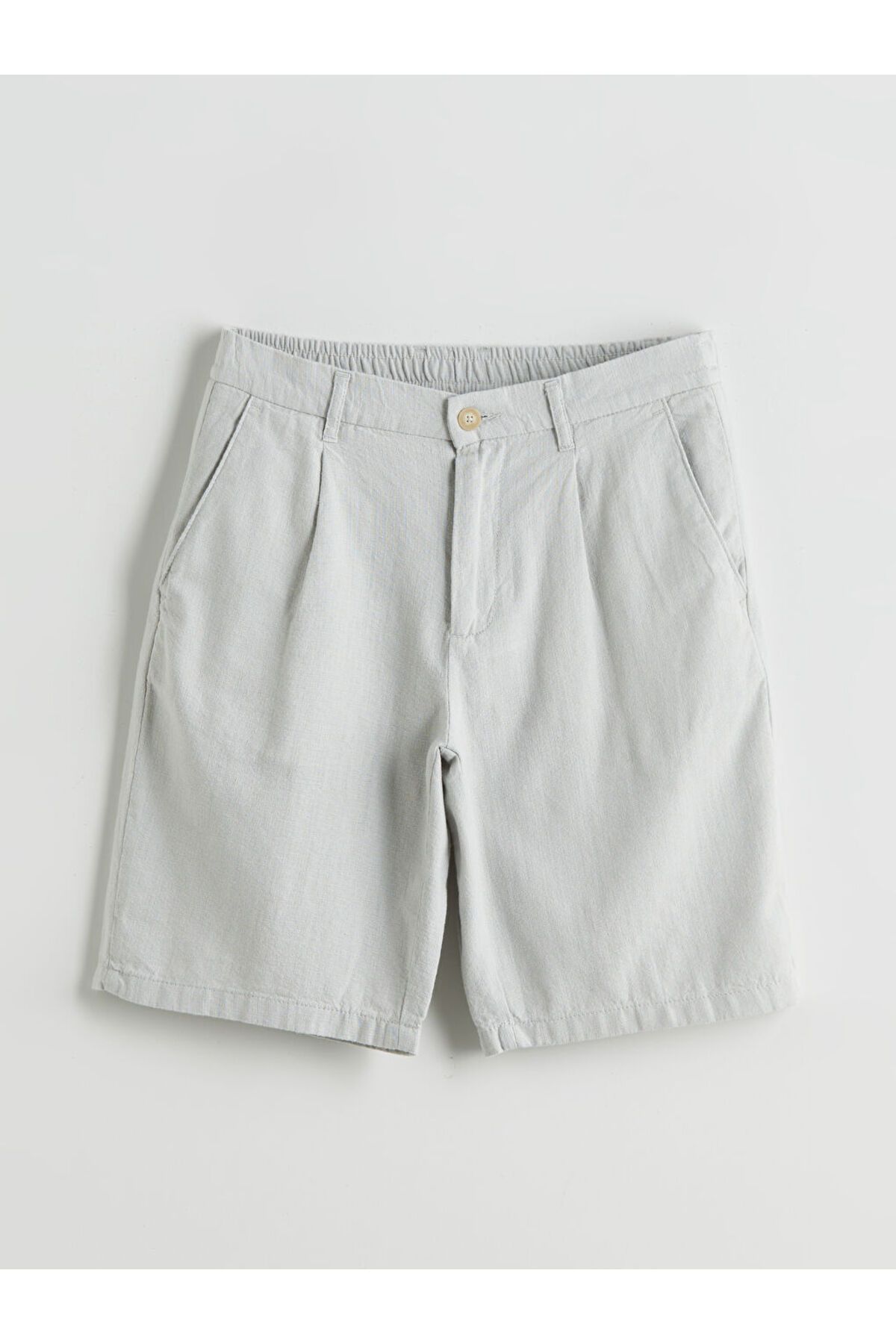 LC Waikiki-Μαύρο ανδρικό σορτς Standard Fit 5