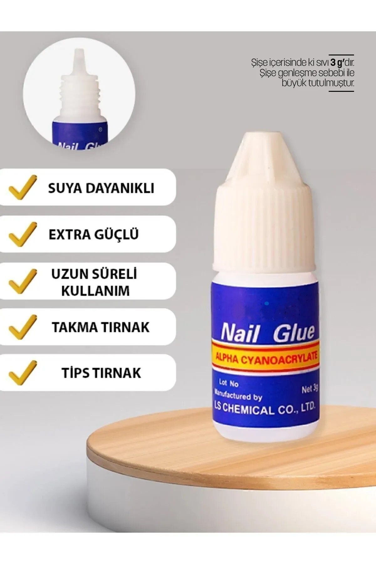 Rediquis 1 Adet Takma Tırnak Yapıştırıcı Hızlı Yapıştırıcı 3 gr