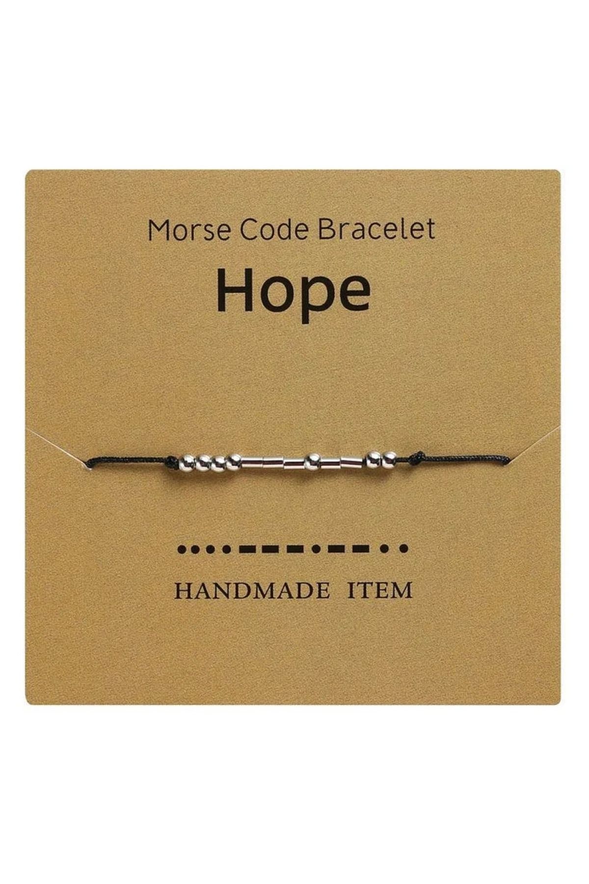 Mojo Jewellery Mors Alfabesi Hope(Umut) Bileklik