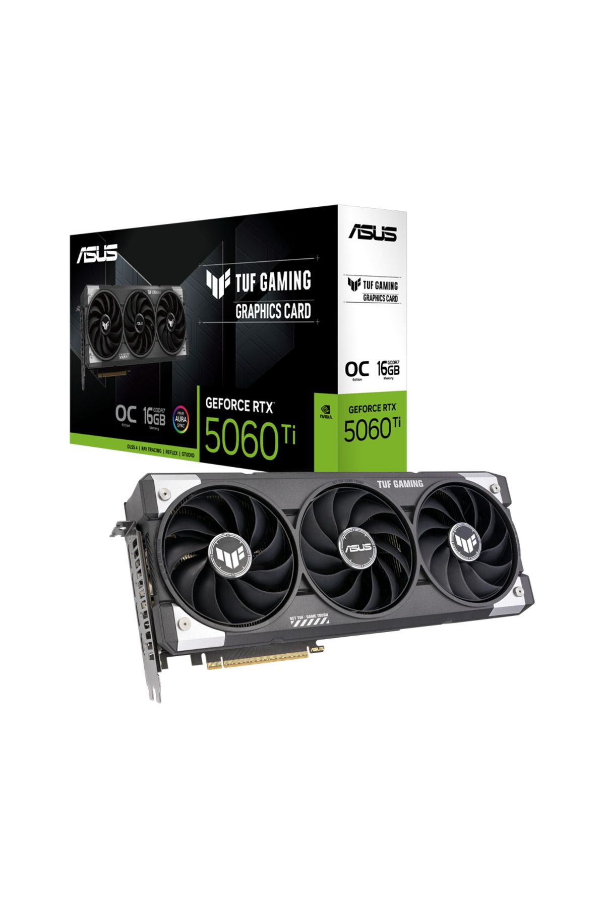 ASUS TUF-RTX5060TI-O16G-GAMING, 16Gb, 128Bit, GDDR7, 1xHDMI, 3xDP GAMING Ekran Kartı