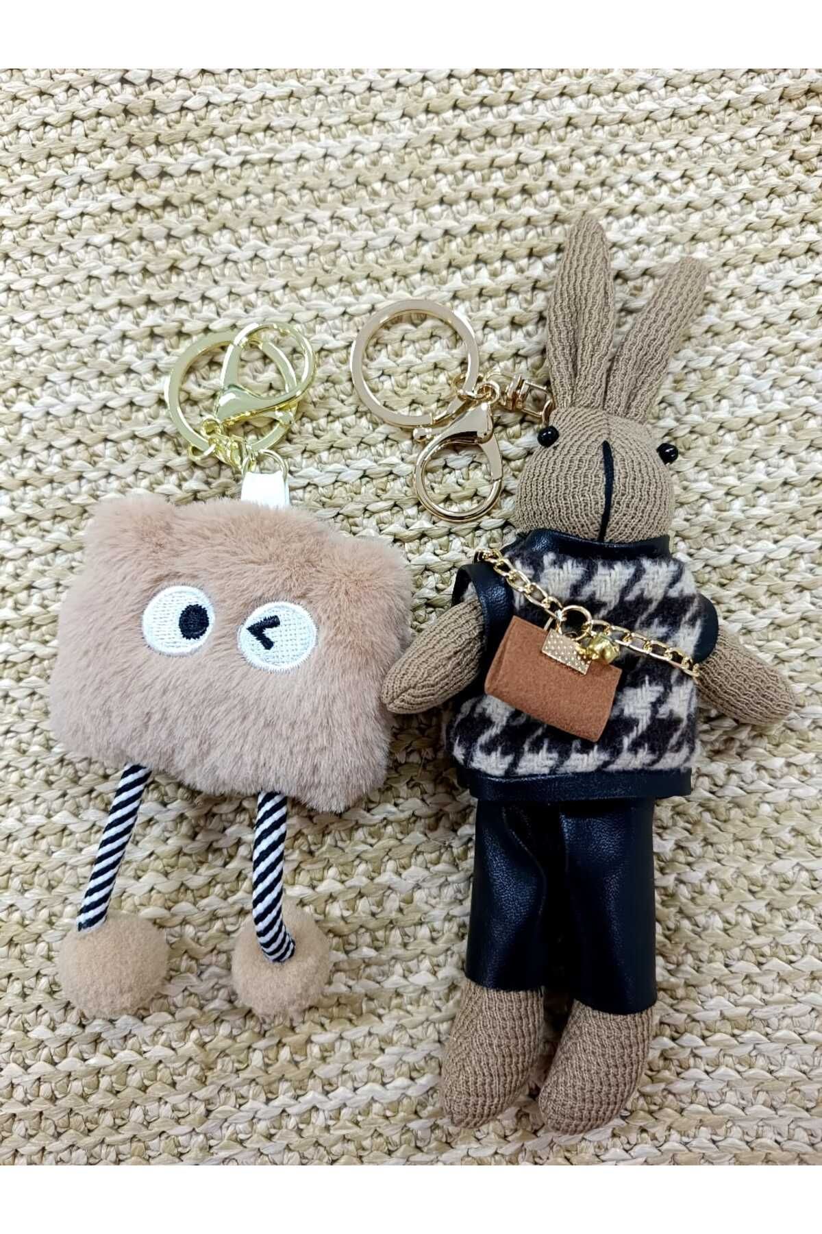 MUTE BAG Çanta charm / süsü // Anahtarlık / Trend çanta charmı 2 Adet