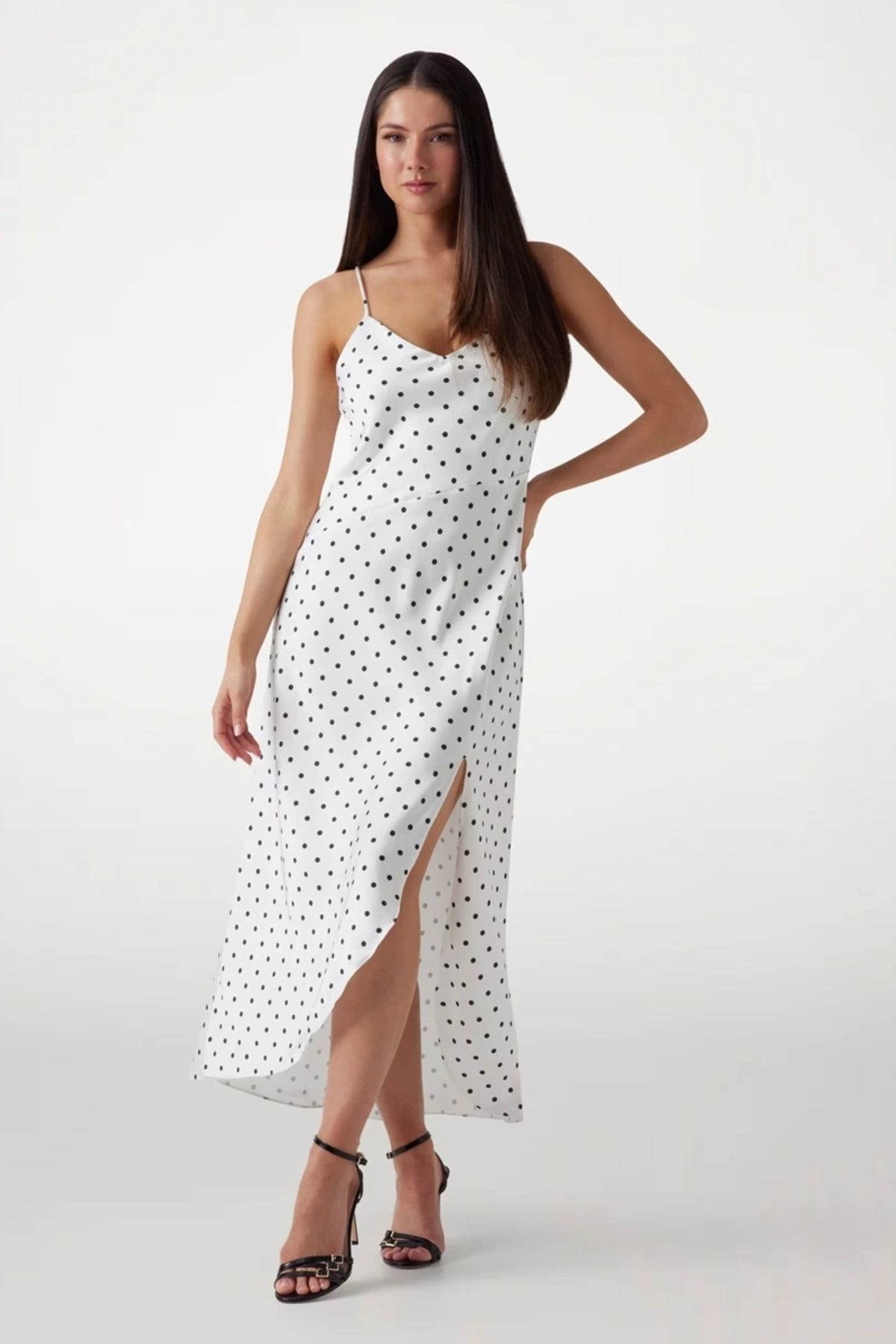 Guess SL CEMONA SLIP DRESS Kadın Elbise W5PK2EWI380-FJAT