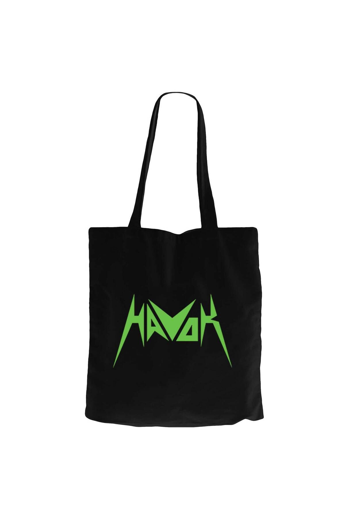 Z zepplin Havok Green Logo Siyah Kanvas Bez Çanta