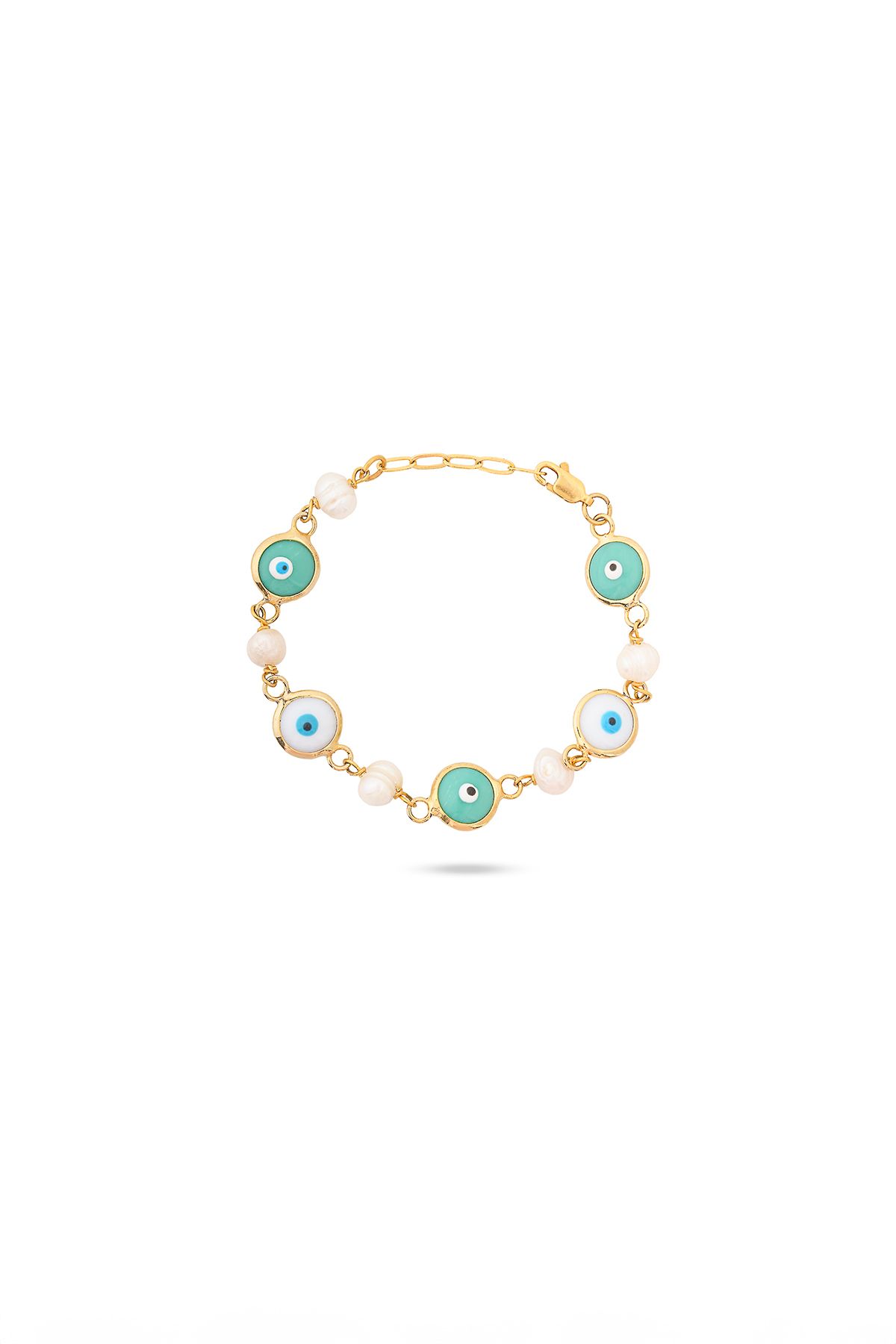 Soa Jewellery Lacivert Nazar Sıvama Eggy İnci Tasarım Bileklik