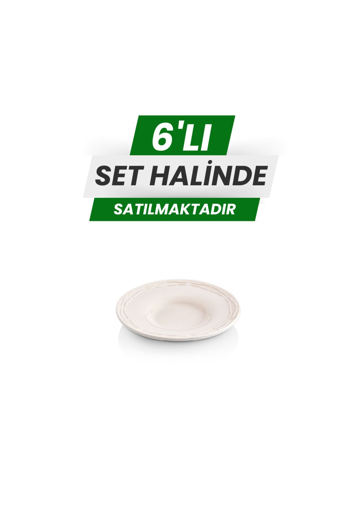 Alezy 653 Göreme Melamin Termostar Orkide Çay Tabağı 11 cm Beyaz