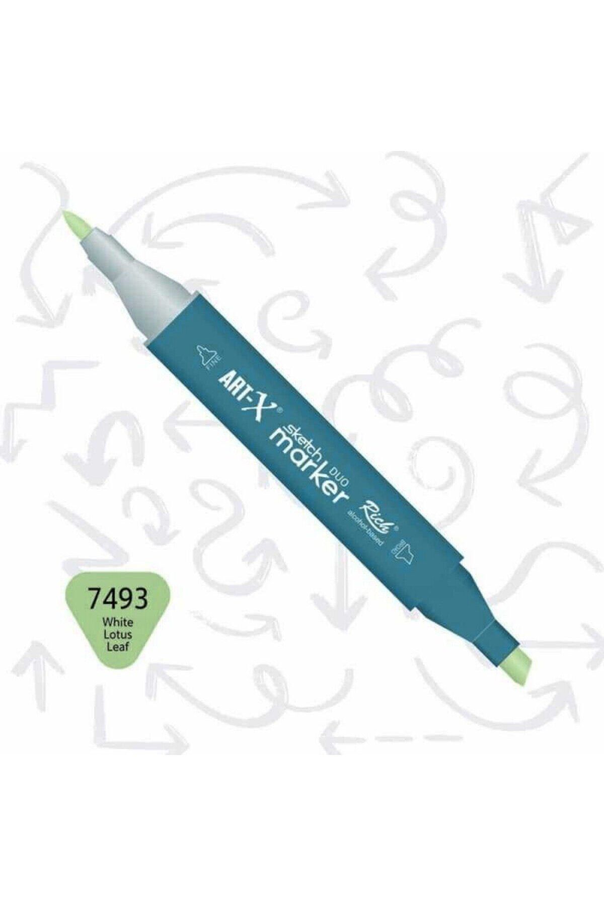 Art Tone ART-X Çift Uçlu Sketch Alkol Bazlı Marker Kalem 7493 White Lotus Leaf
