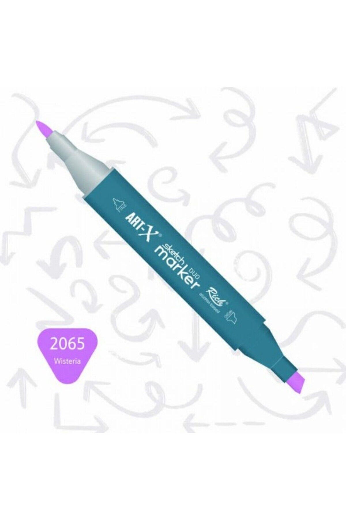Art Tone ART-X Çift Uçlu Sketch Alkol Bazlı Marker Kalem 2065 Wisteria