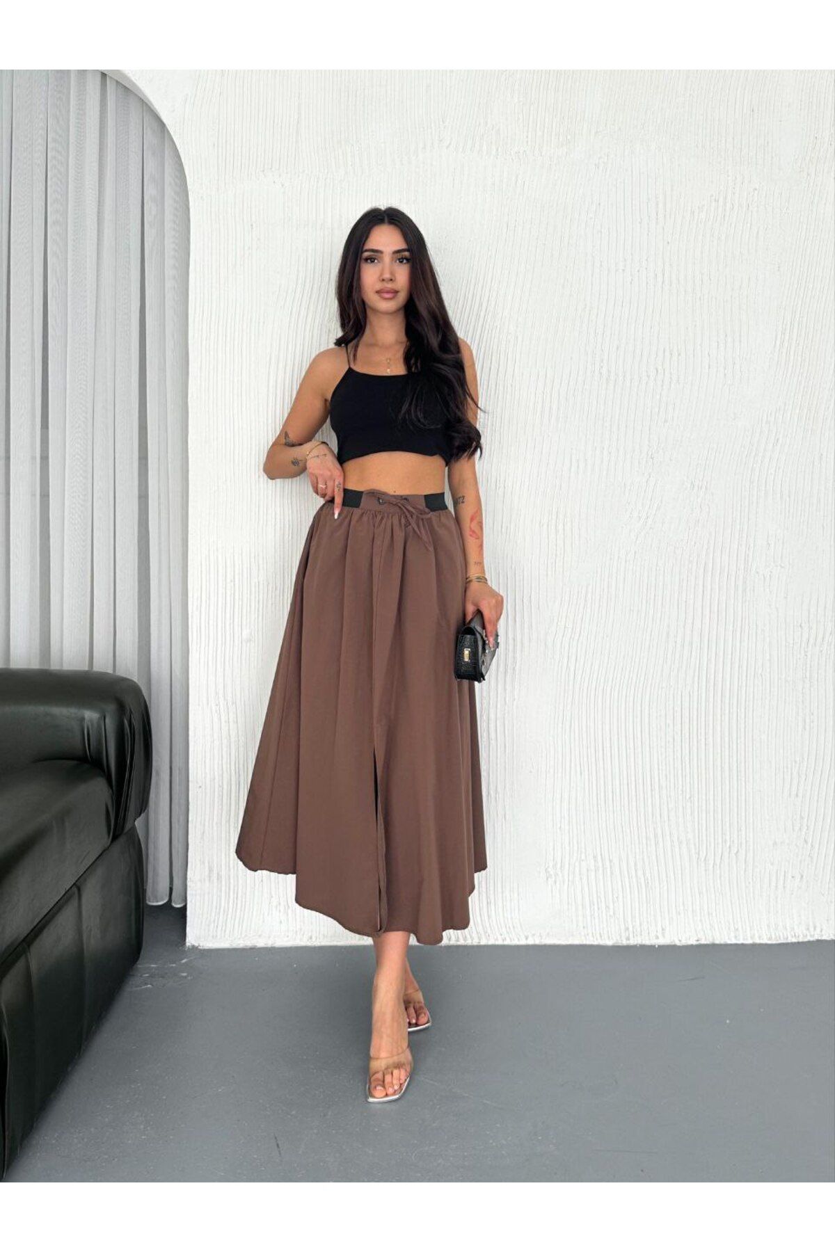 Elegant Kuş Gözlü Papırtaç Etek