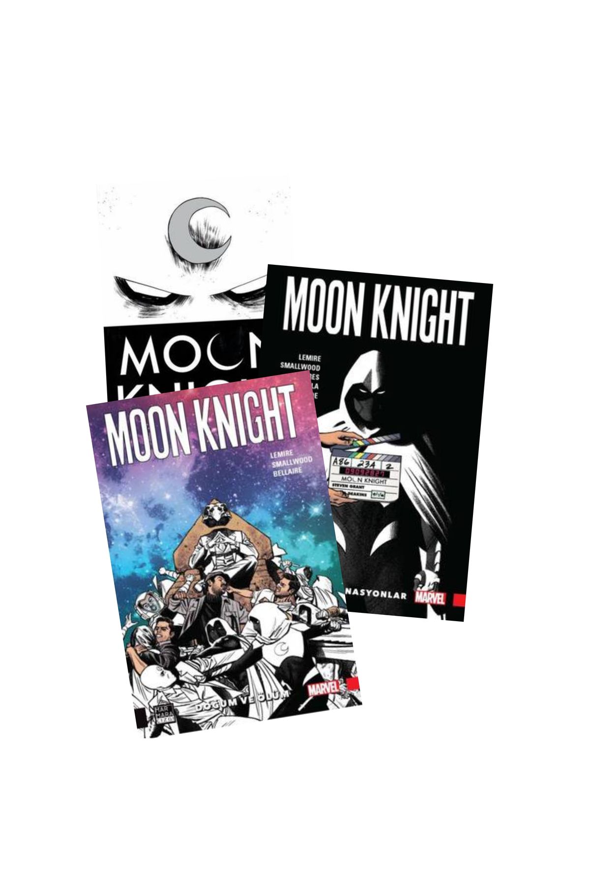 Marmara Çizgi Yayınları Moon Knight 1-2-3. Ciltler Çizgi Roman Seti