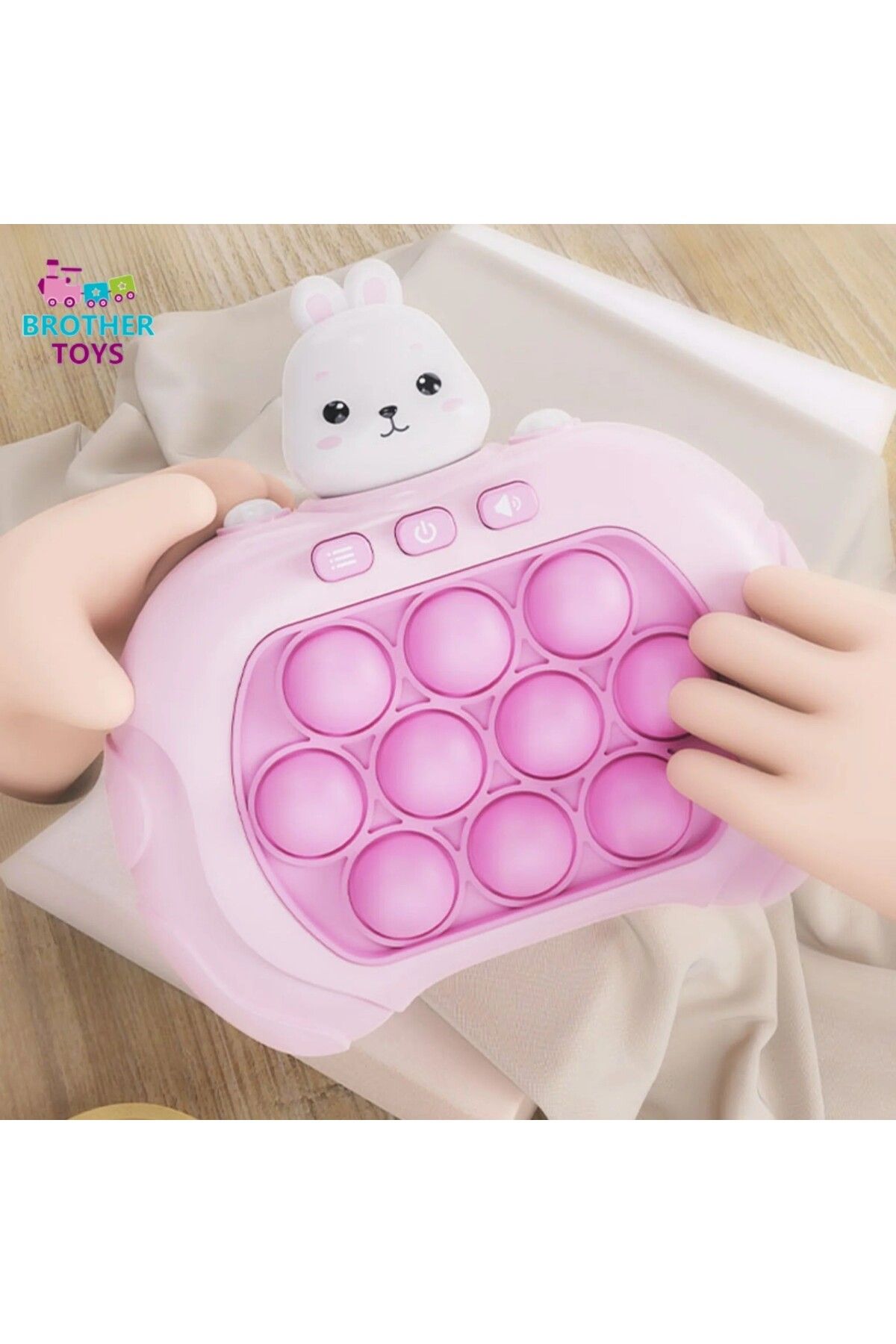 Brother Toys Işıklı Stres Giderici Popit Oyun Konsolu Pop It Oyuncak Tavşan Model