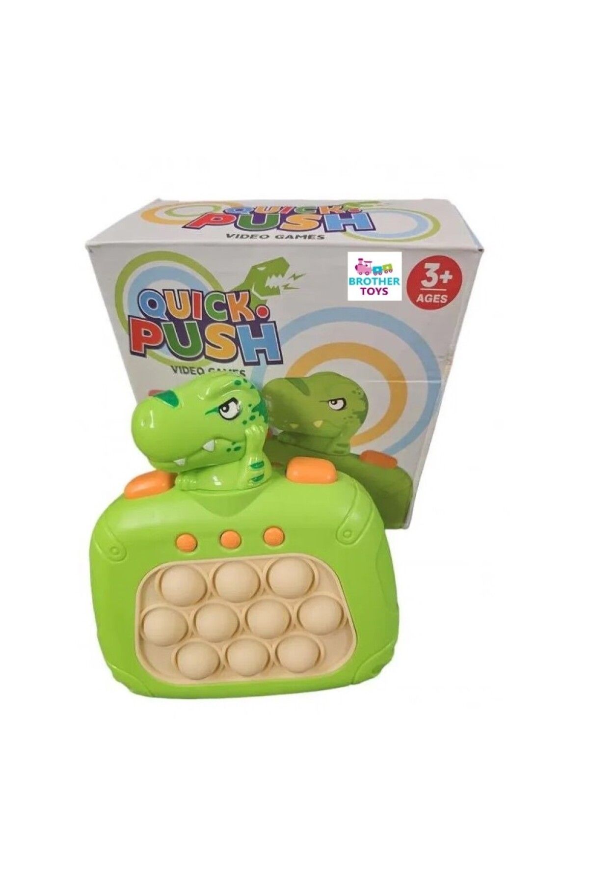 Brother Toys Işıklı Stres Giderici Popit Oyun Konsolu Pop It Oyuncak Dinozor Dinazor Model