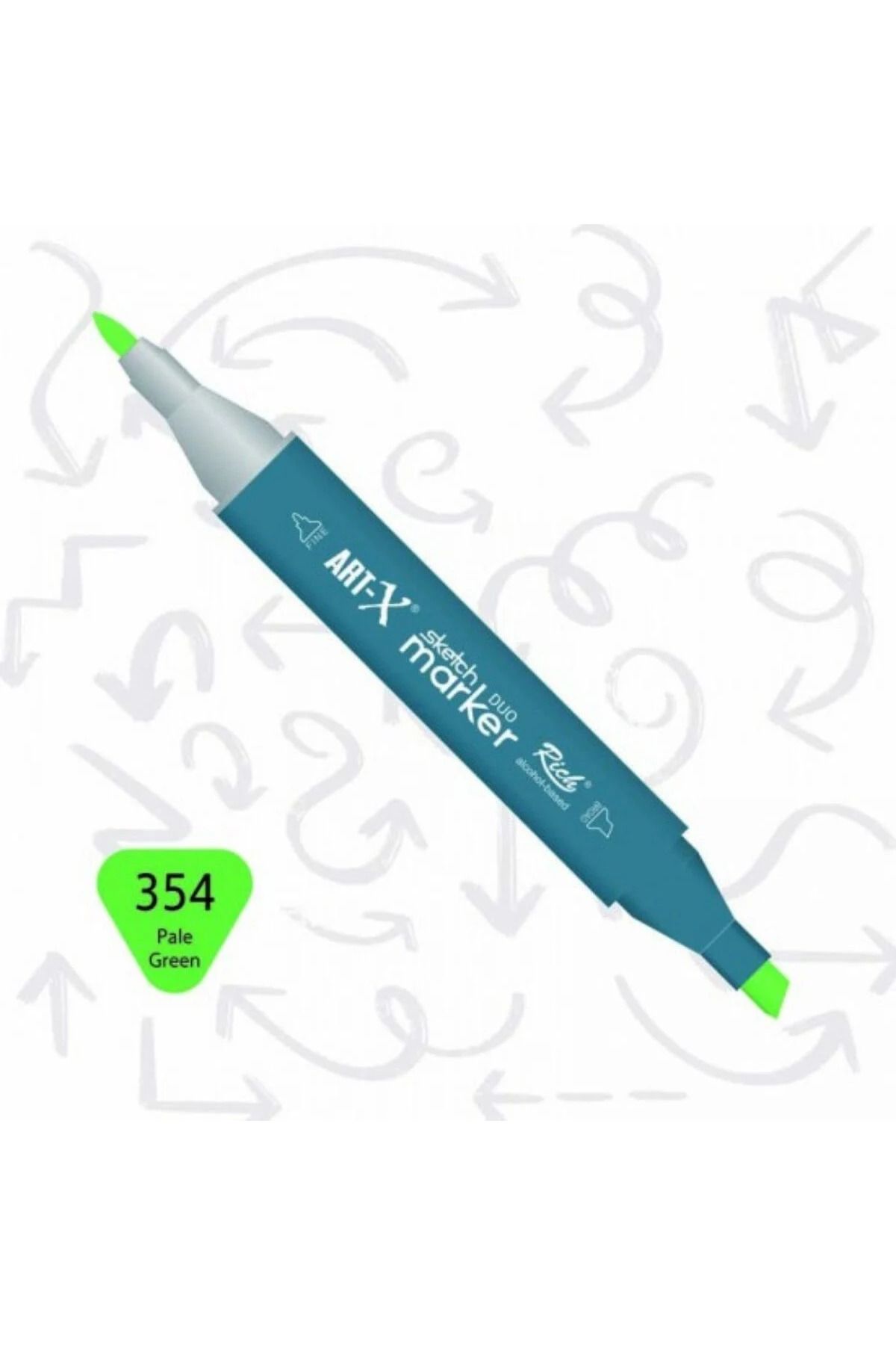 Art Tone ART-X Çift Uçlu Sketch Alkol Bazlı Marker Kalem 354 Pale Green