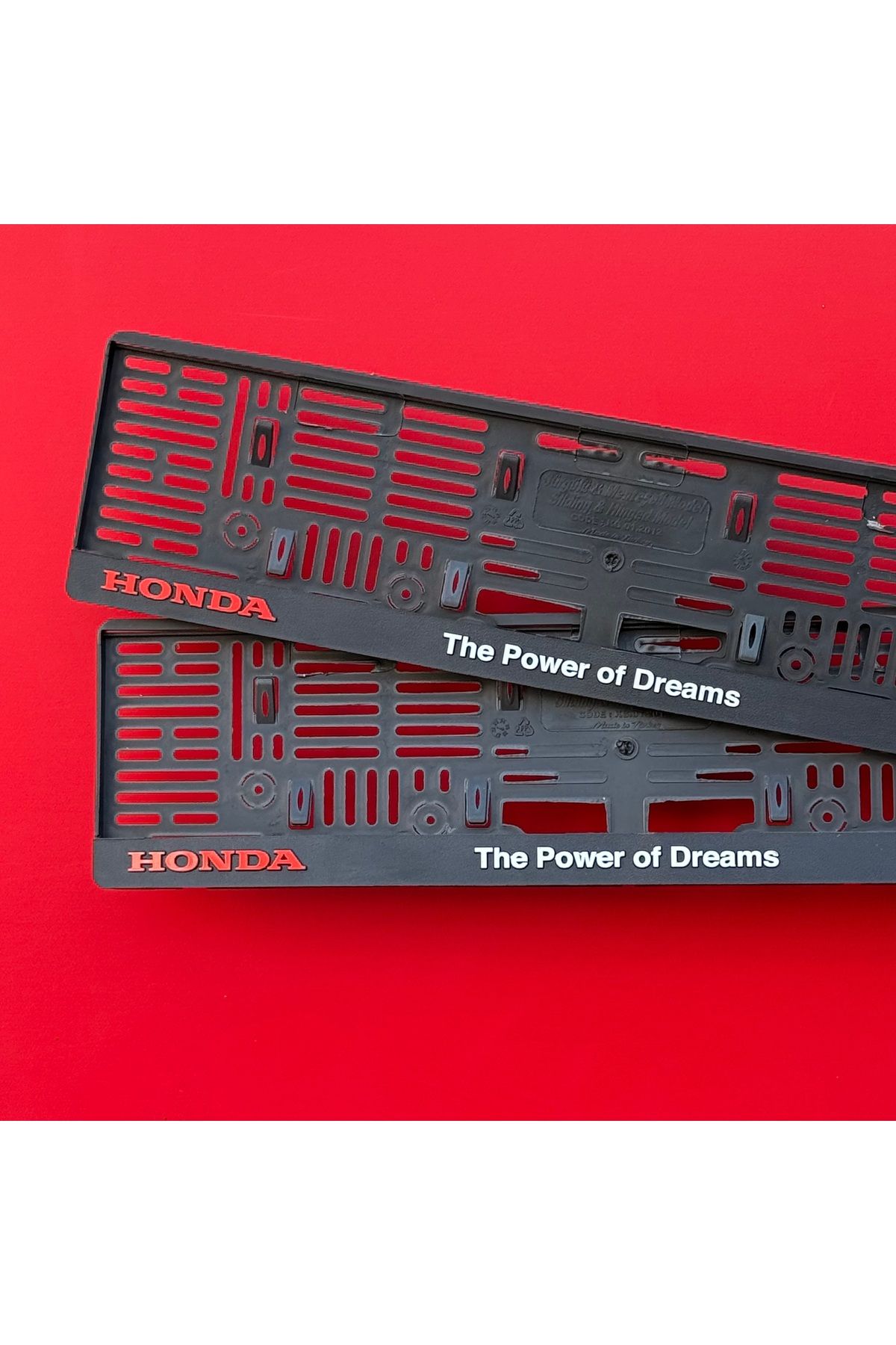 Korkmaz Oto Market & Aksesuar Honda The Power of Dreams Servis Plakalık 2 Adet