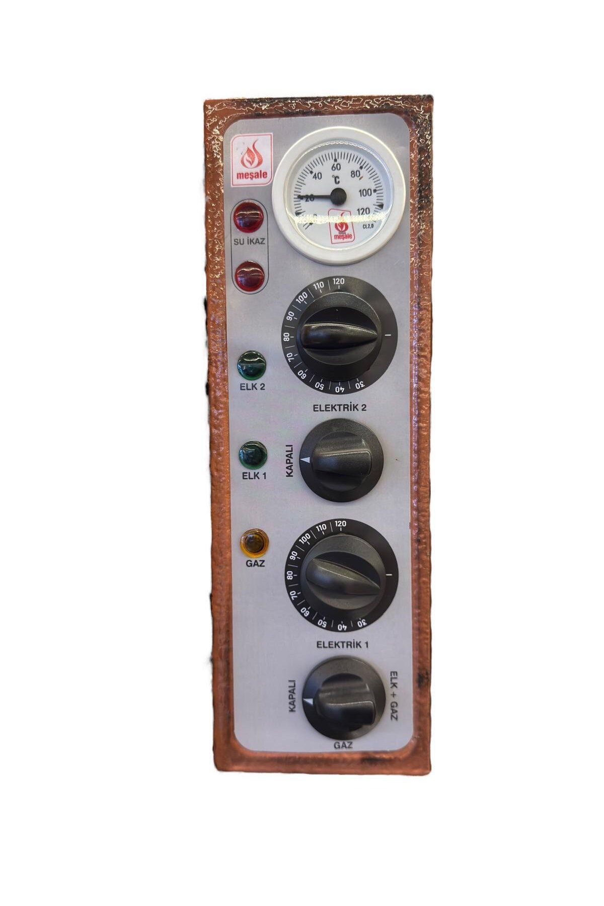 Meşale 4-5-6 Demlikli Antik Bakır Analog Full Otomatik Çay Kazanı Kutusu
