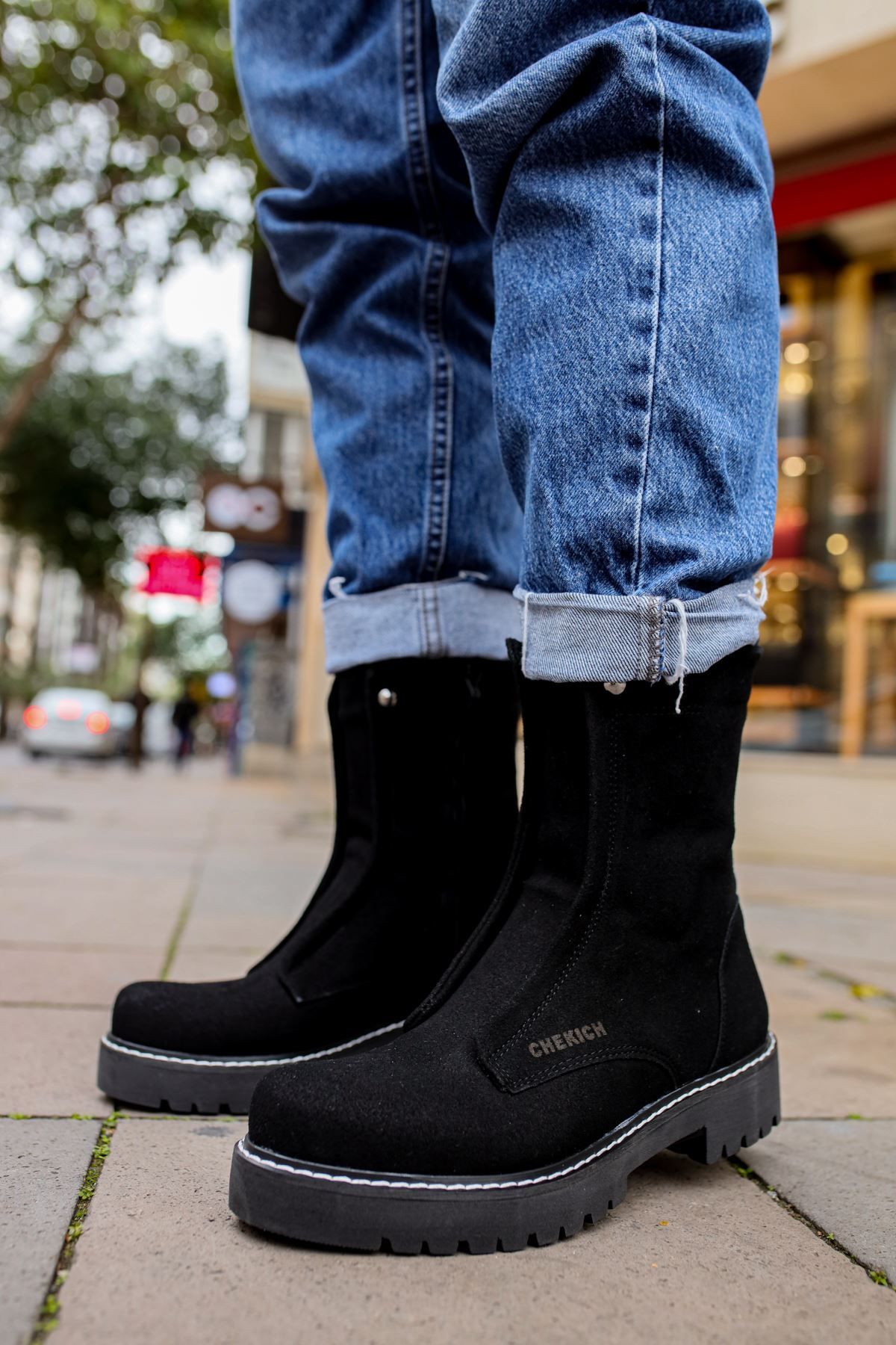 devrialemshoes CH027 SST Quebec Erkek Bot SIYAH