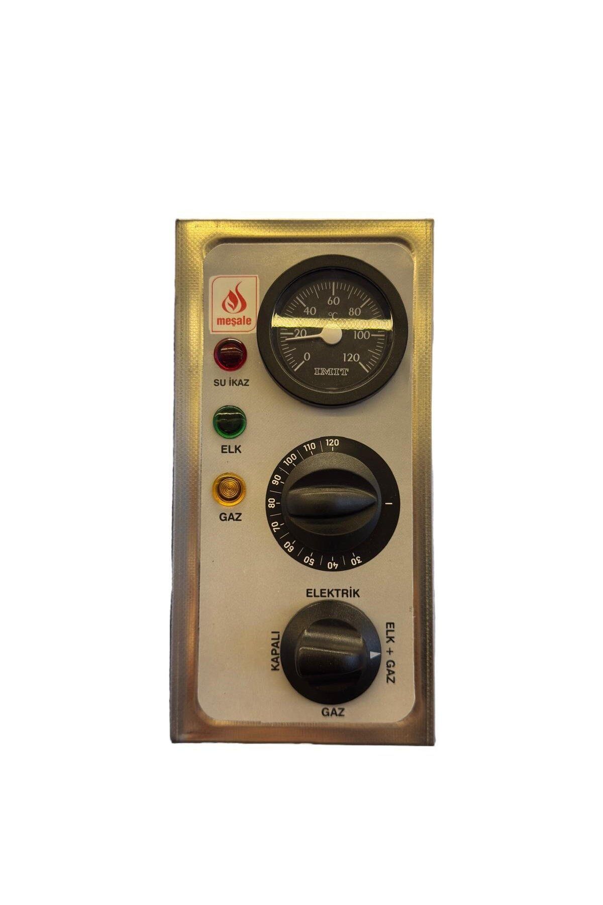 Meşale 1-2-3 Uyumlu Demlikli İnox Analog Full Otomatik Çay Kazanı Kutusu