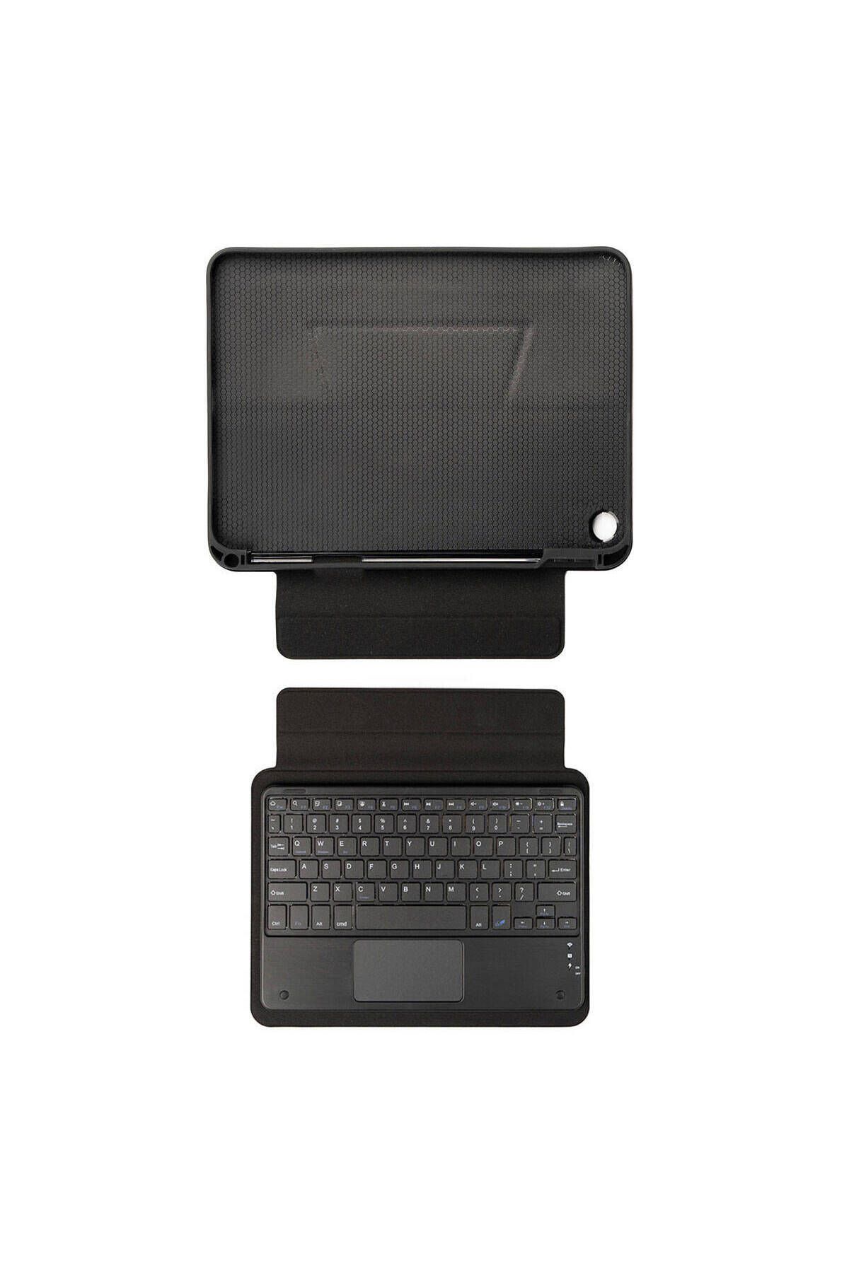Store For Samsung Galaxy Tab A9 Plus SM-X210 Tablet Klavyesi Standlı Touchpadli Bluetooh Bağlantılı Kılıf