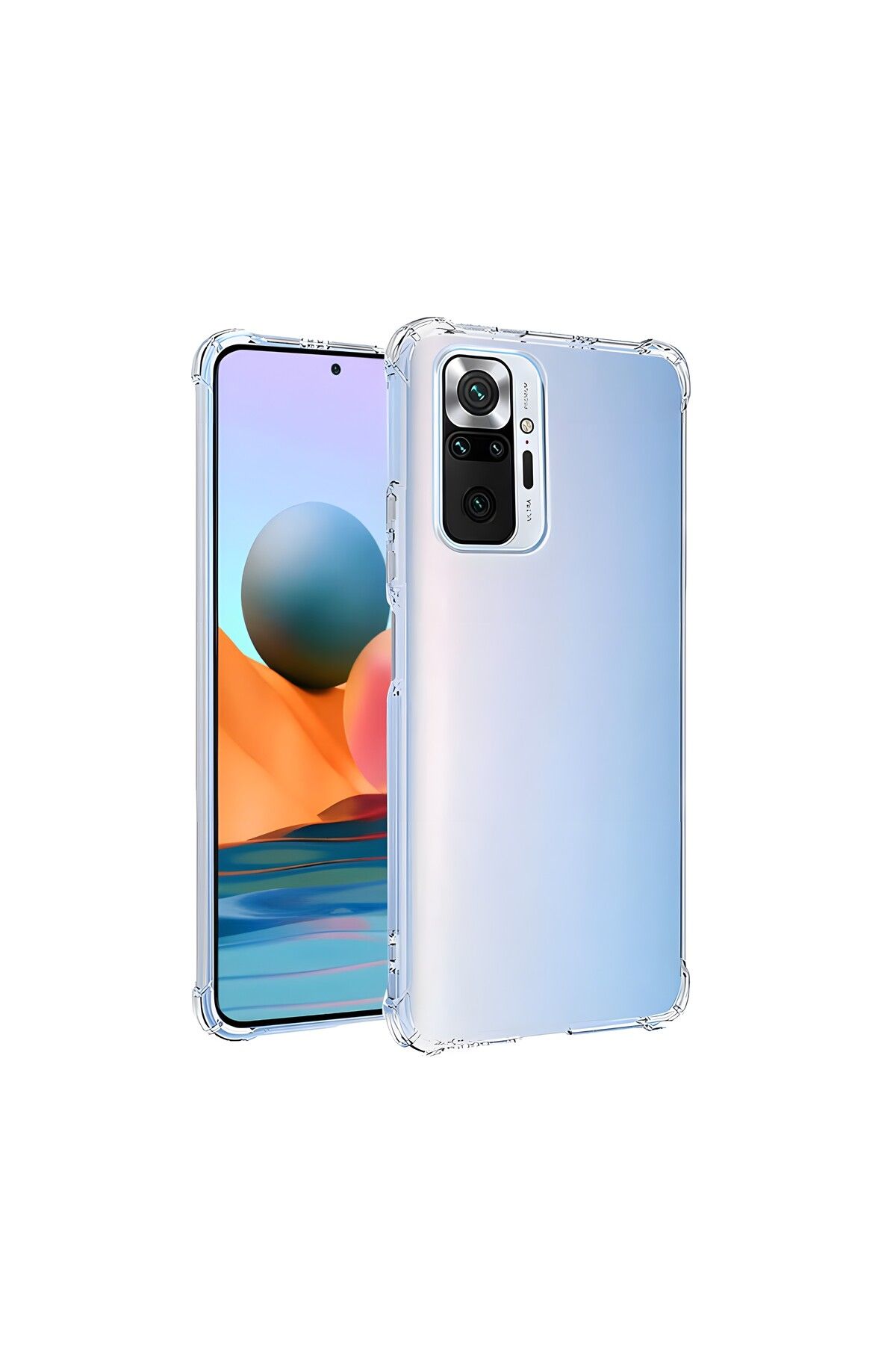 Cepustik Telefon Aksesuarları Xiaomi Redmi Note 10 Pro Kılıf Nitro Anti Shock Silikon Kılıf