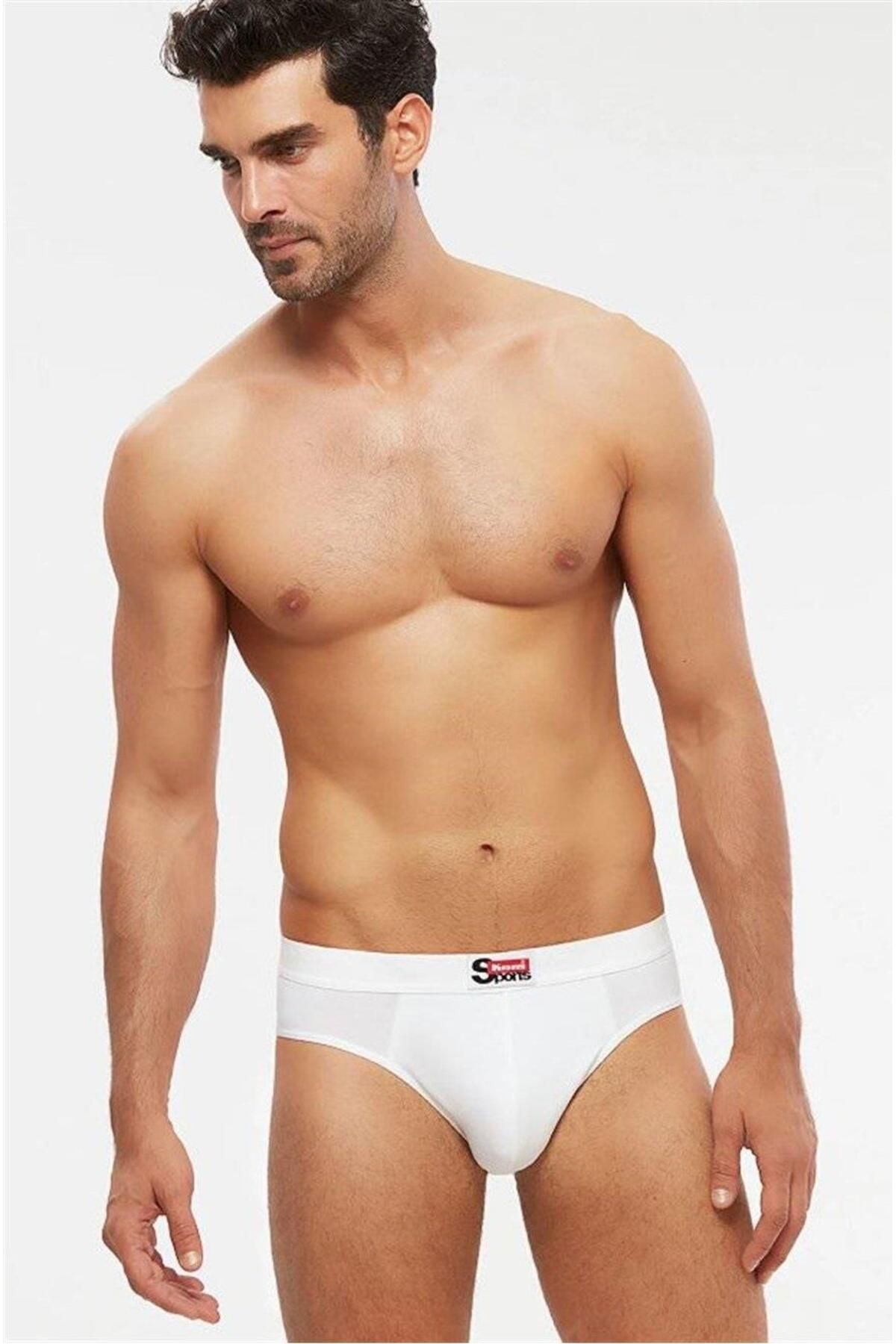 Kom 10031 Ariel Pamuklu Modal Kalın Spor Lastik 2 Li Slip Külot