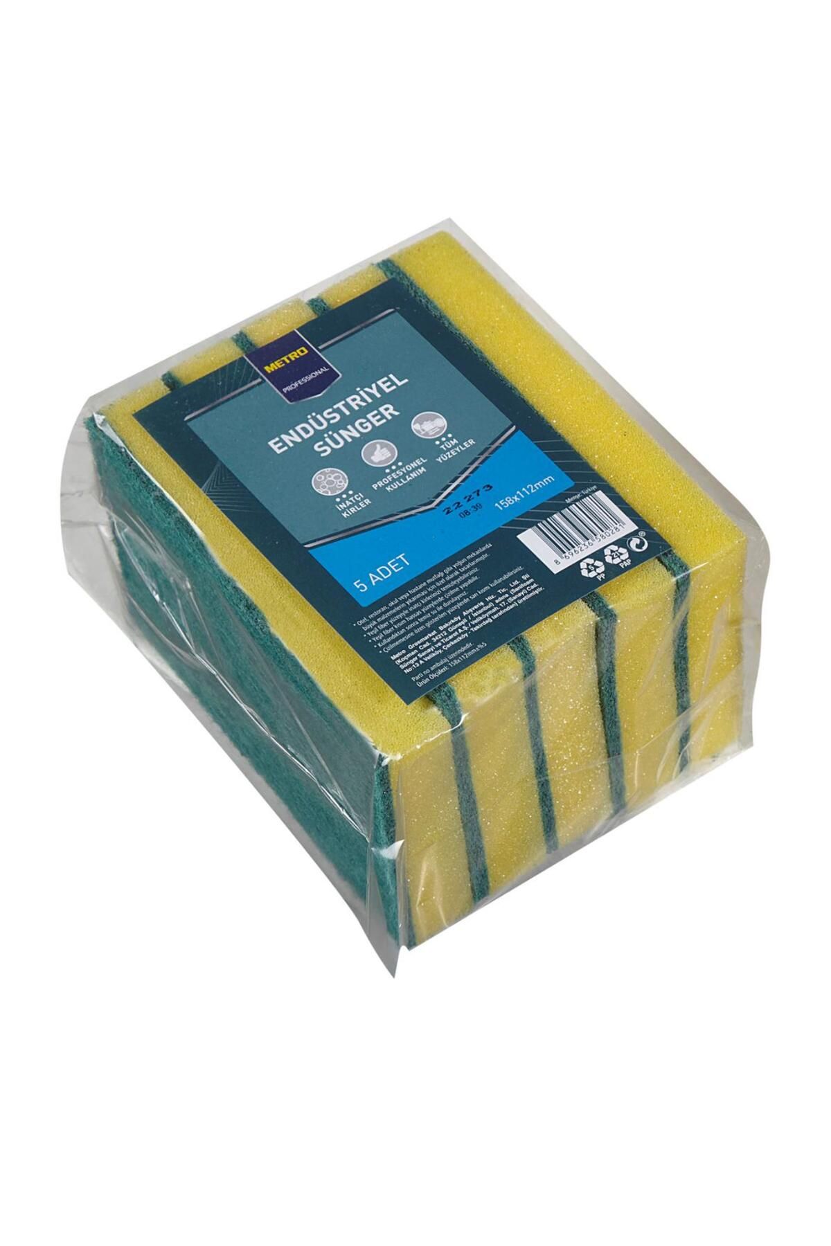 METRO Professional Endüstri̇yel Boy Sünger 5'li̇ Paket 15,8 Cm X 11,2 Cm