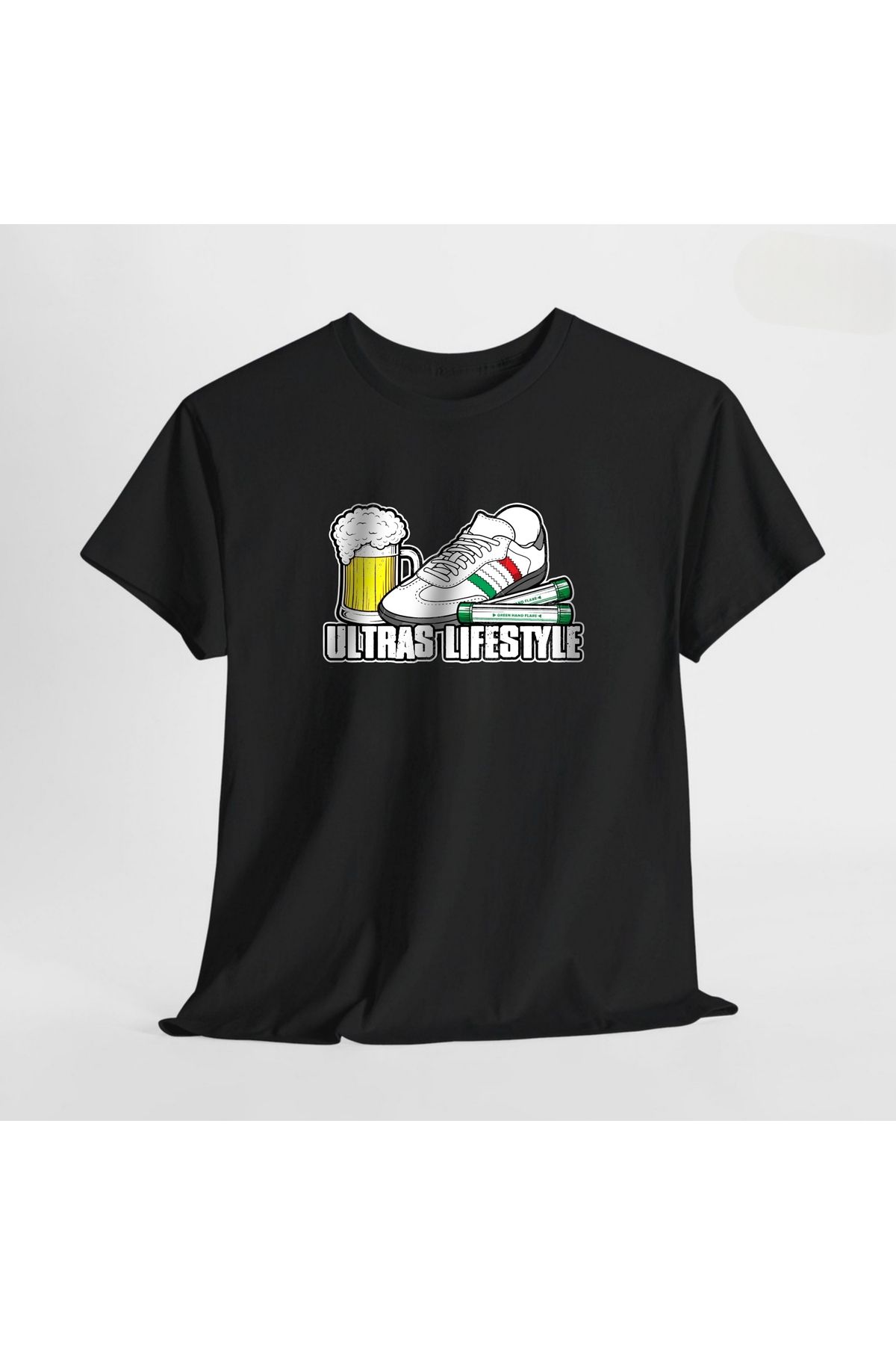 SARI ULTRAS LIFESTYLE TEMALI TSHIRT %100 PAMUK