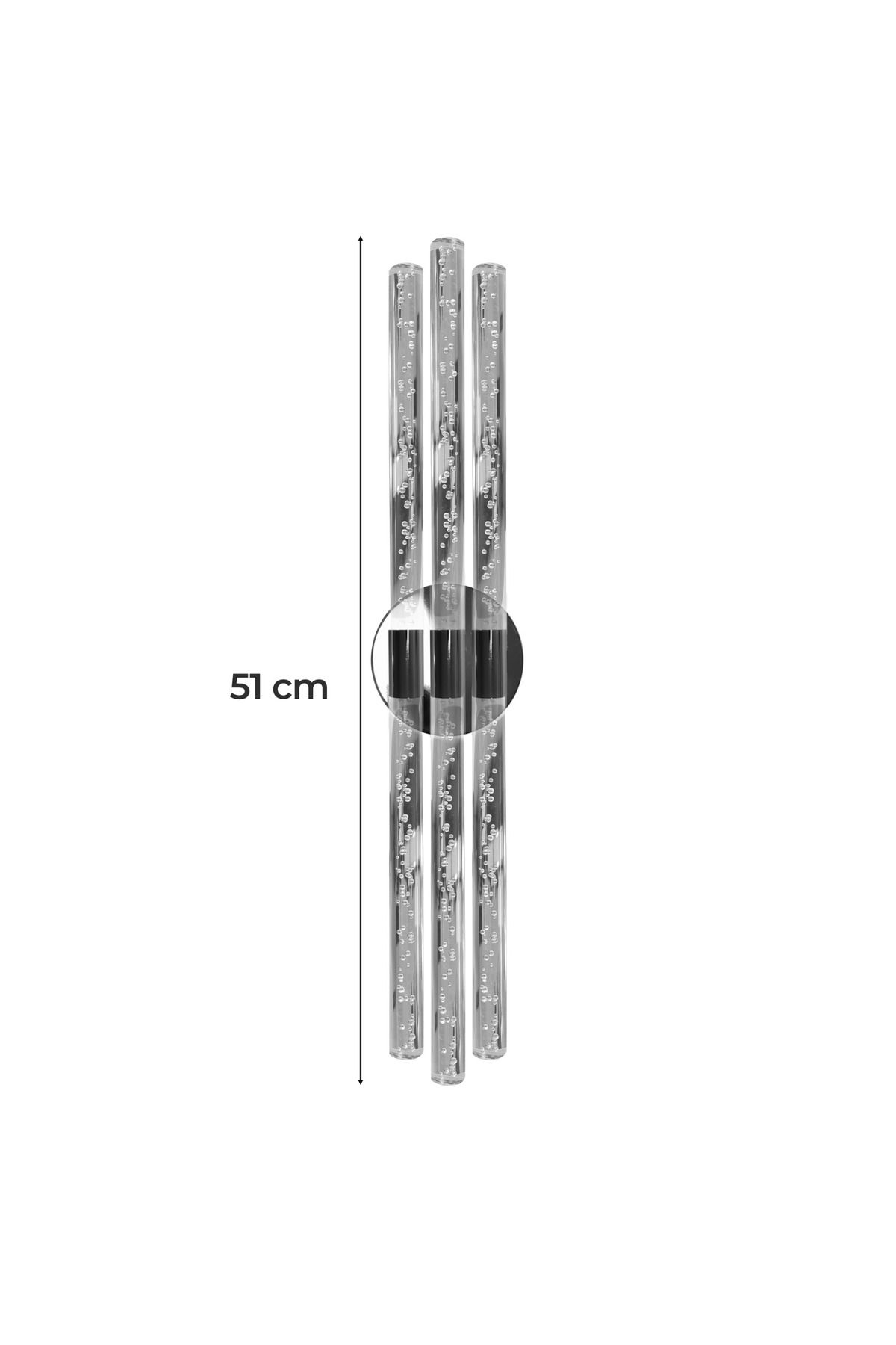 BACKHOME Bubbletri̇o Şik Ve Zari̇f Modern Led Duvar Apli̇k 51 Cm