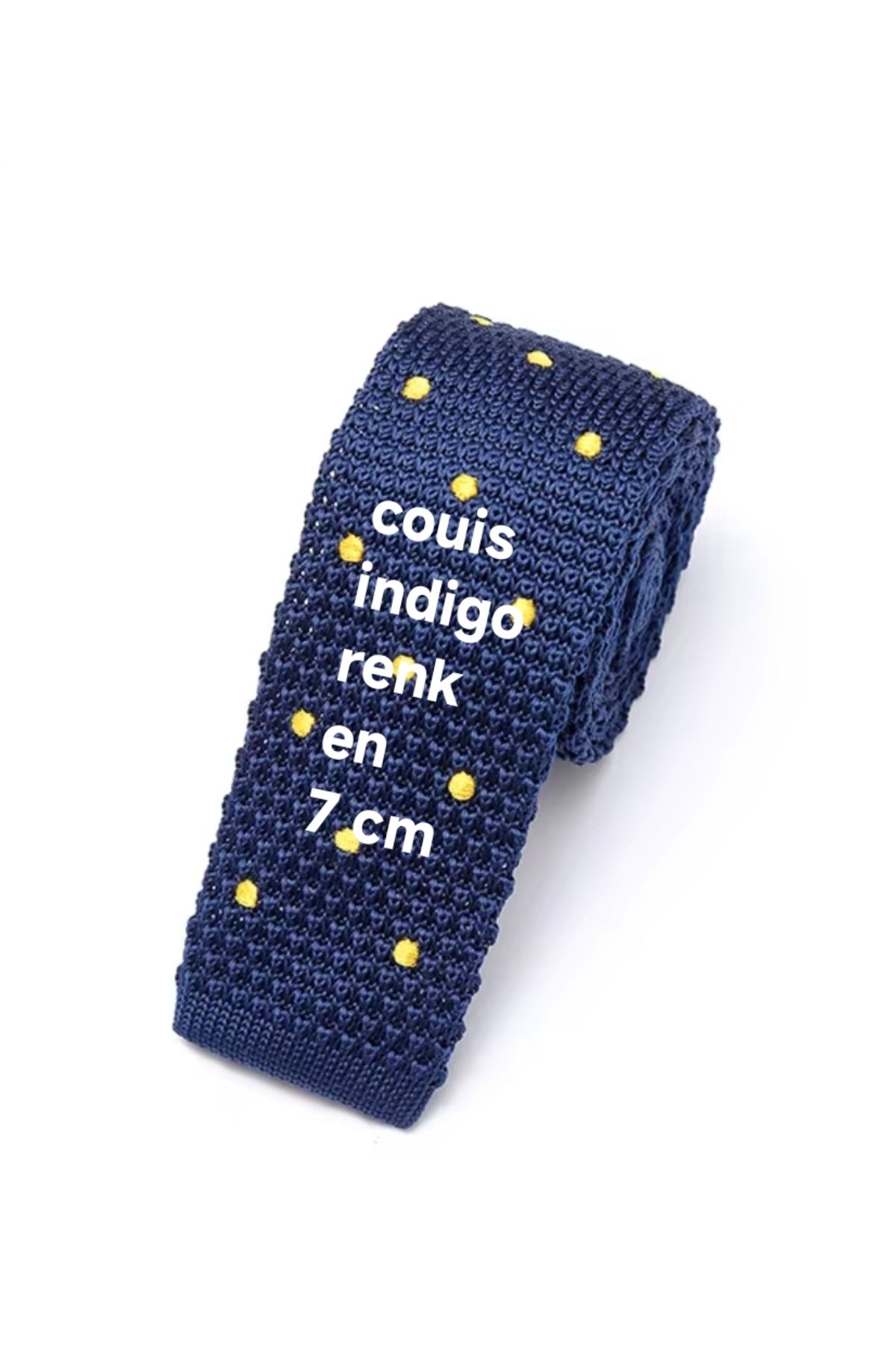 couis erkek puantiyeli örgü kravat