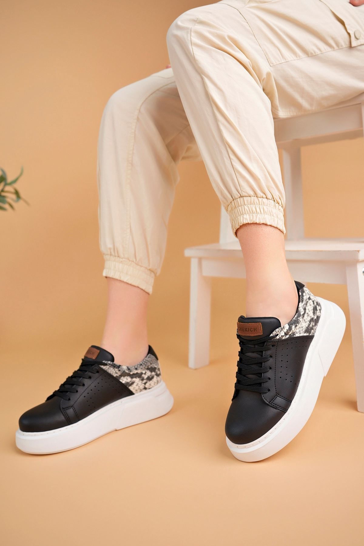devrialemshoes CH145 CBT Sauerbergg Kadın Ayakkabı SIYAH