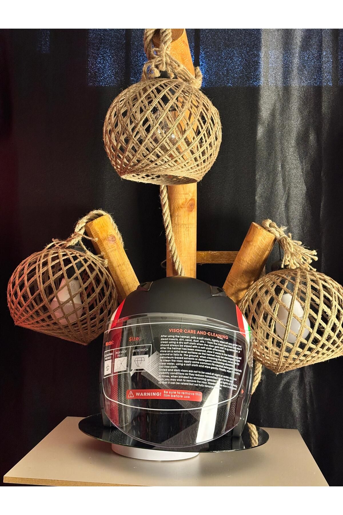 WOSEN JK512 GÜNEŞ VİZÖRLÜ YARIM KASK