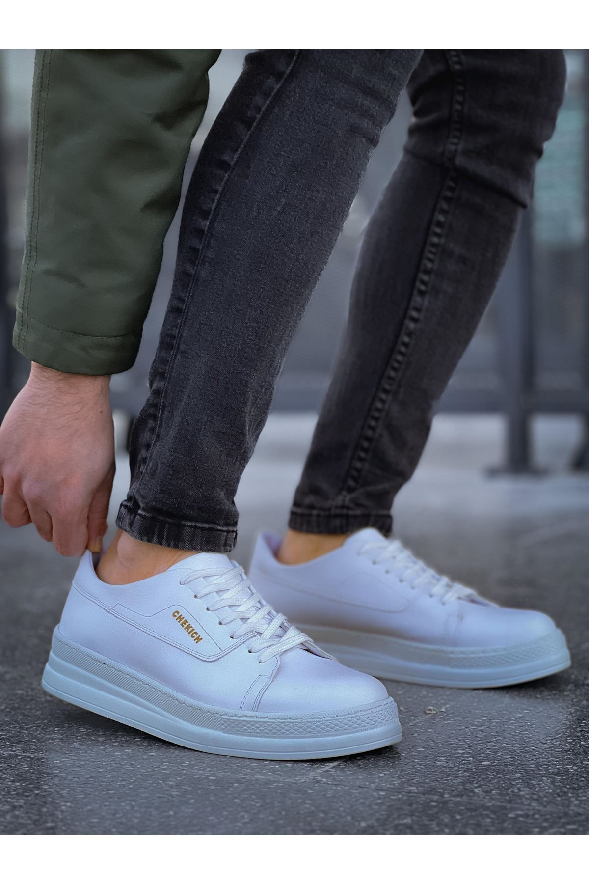 devrialemshoes CH2401 CBT Erkek Ayakkabı BEYAZ