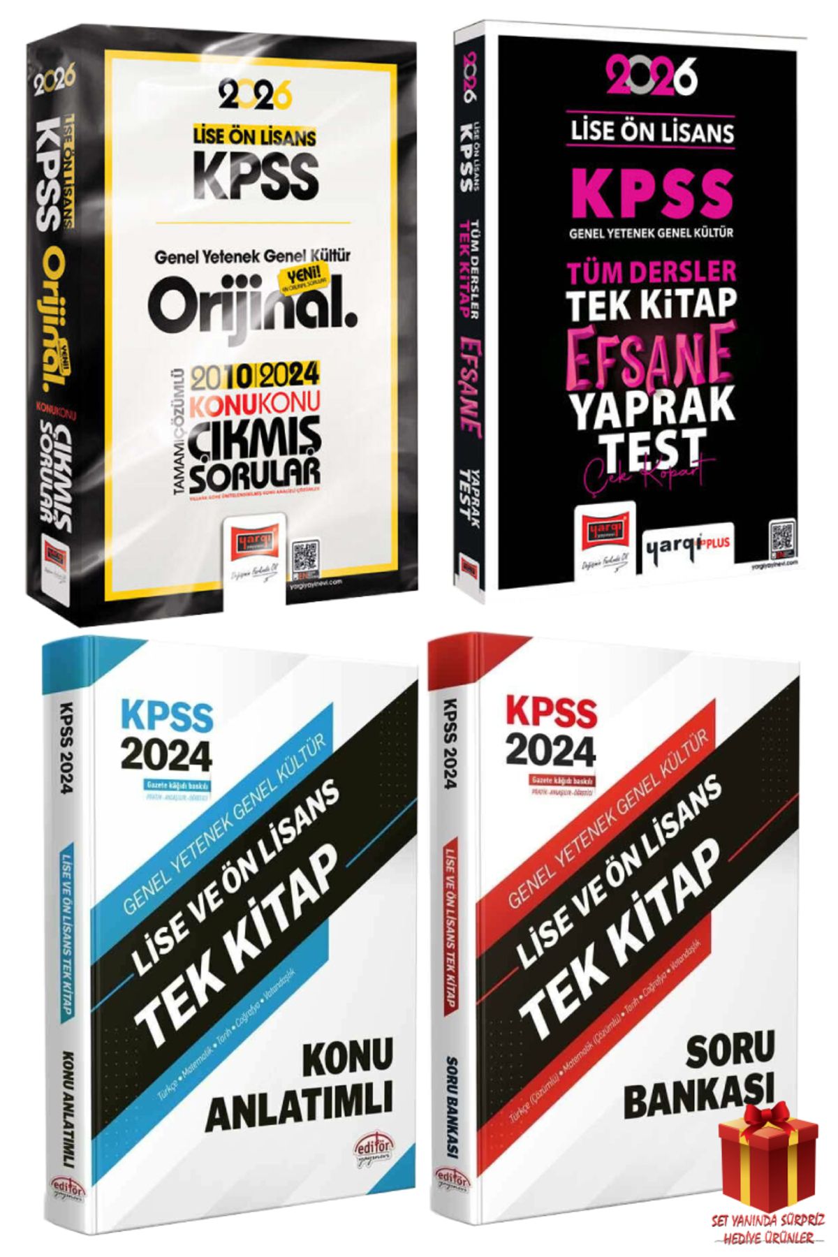 Yargı Yayınları 2026 Yargı Lise Ön Lisans Çıkmış Sorular+Lise Ön Lisans Yaprak Test+GYGK Konu Anlatım+Soru Bankası