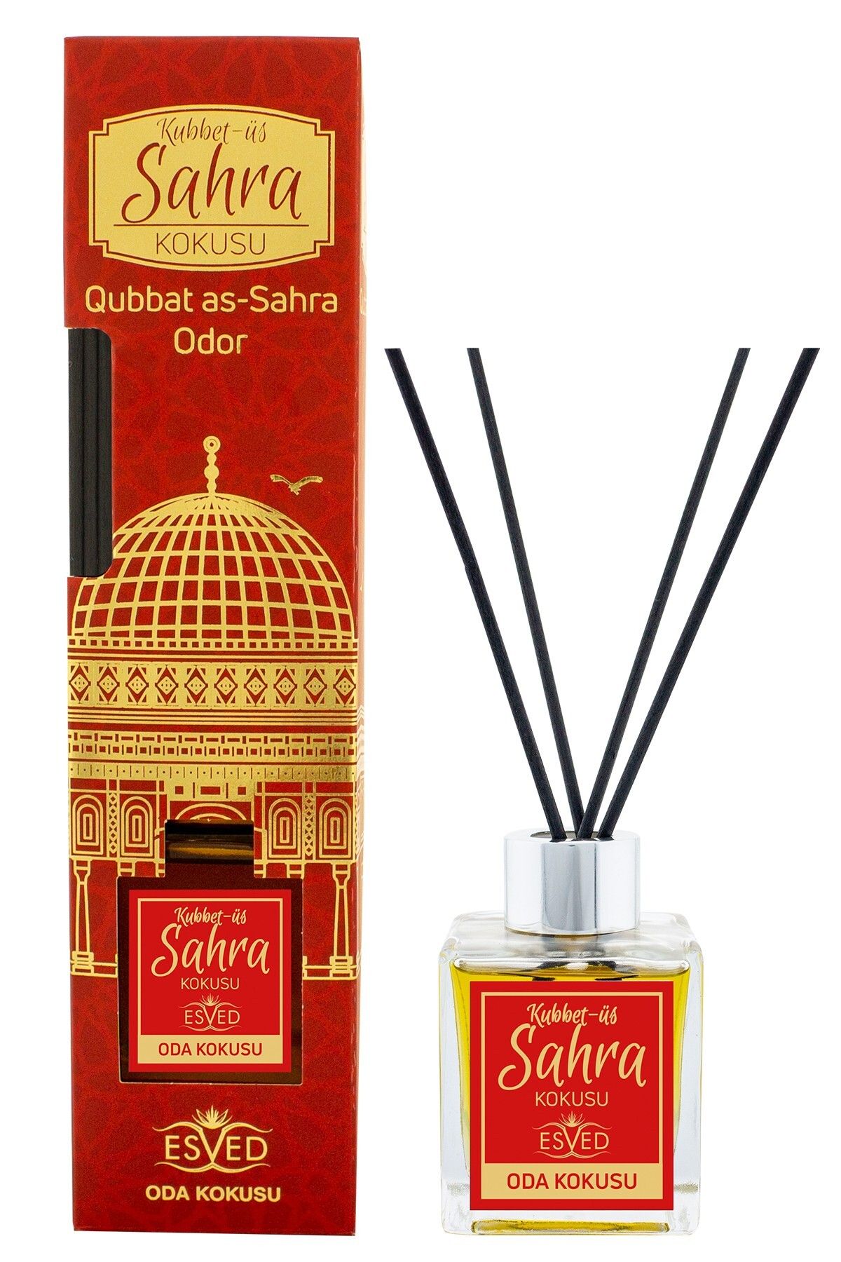 ESVED Kubbetüs Sahra Kokusu 100 Ml Çubuklu Oda Kokusu Kubbetüs Sahra Kokusu Sabun 20 Gram Hediyeli