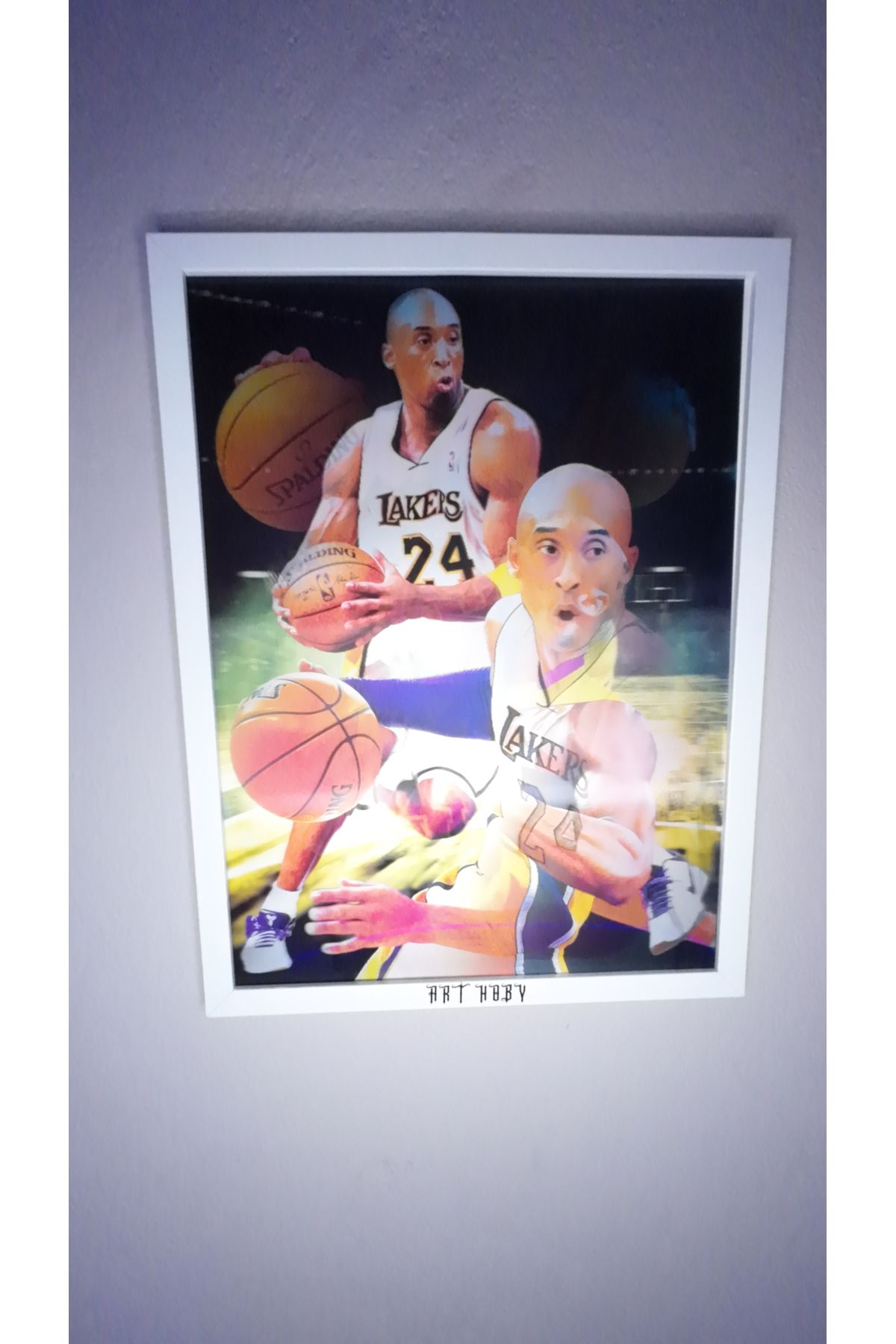 ArtHoby Kobe Bryant Lenticular 3D Hareketli Tablo (ÇERÇEVESİZ)