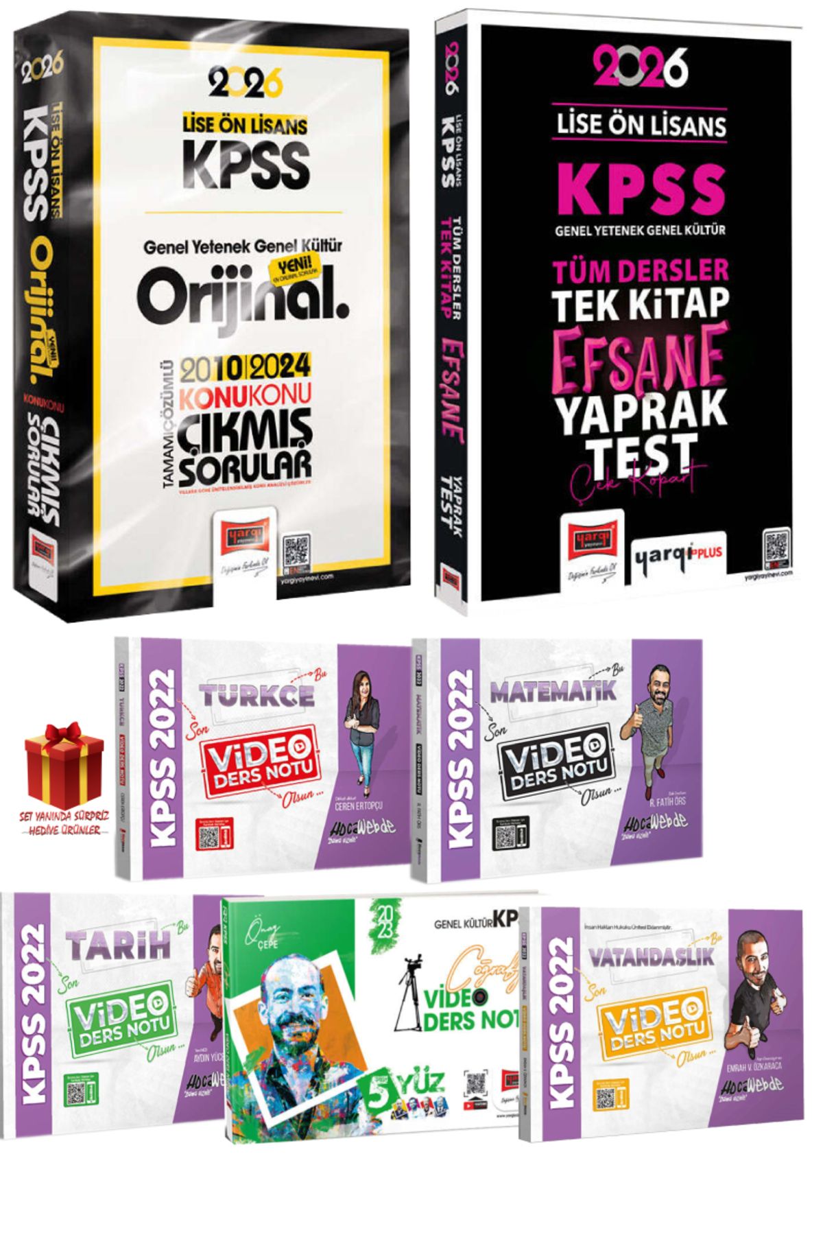 Yargı Yayınları 2026 Yargı Lise Ön Lisans Çıkmış Sorular+Lise Ön Lisans Yaprak Test+GYGK Konu Anlatım Seti