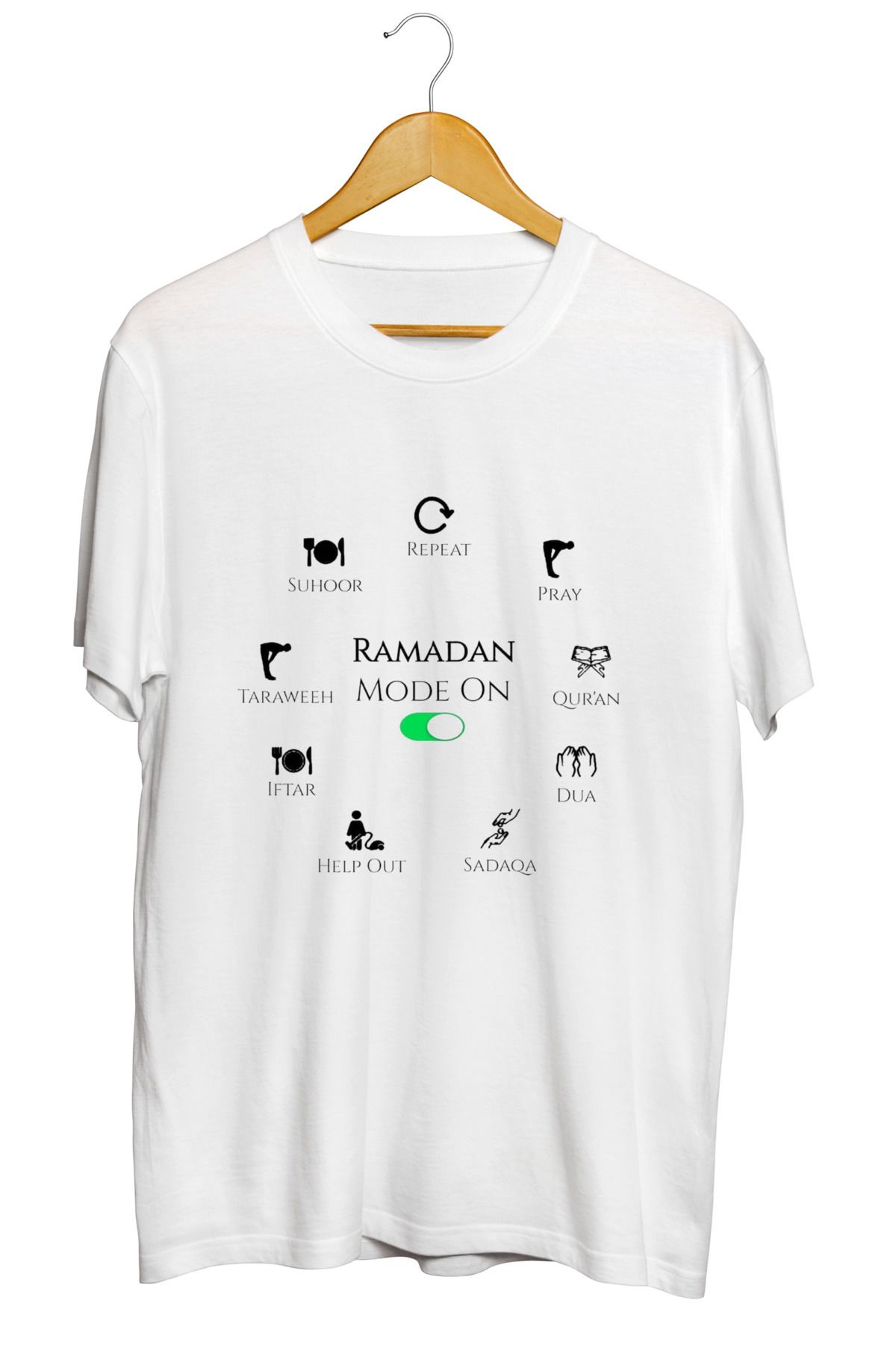 mibas Ramazan Temalı Baskılı Kaliteli Tişört