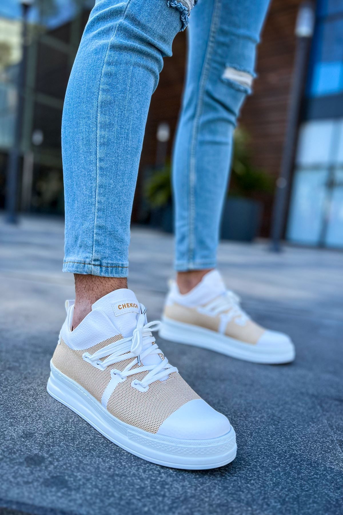 devrialemshoes CH219 CBT Laser Erkek Ayakkabı BEYAZ